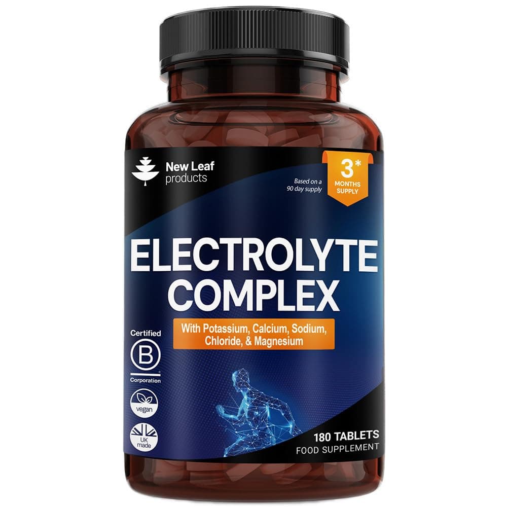 Electrolytes Tablets - High Strength Rehydration Tablets - with Potassium, Calcium, Sodium, Chloride, and Magnesium Fasting Keto Electrolytes Vegan Made in UK