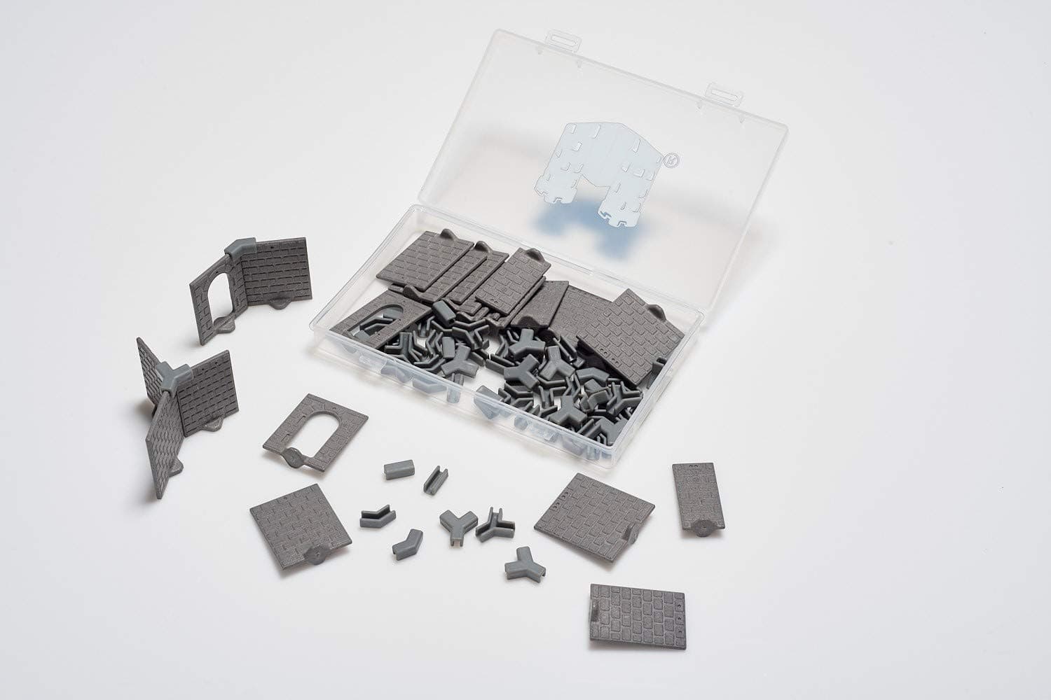 DCD Diagonal Adapters Expansion: Tabletop & RPG terrain game set for Dungeons & Dragons, Pathfinder, Castles & Crusades, 13th Age, Runequest, and More! Use with DCD Dungeon or Castle Sets (90+ Pieces)