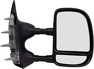 PartsFlow Manual Right Side Door Mirror For 2002-2016 Ford E-350 Super Duty/E-150/E-250/Econoline Van/Econoline/E-150 Club Wagon/E-350 Club Wagon/E-150 Econoline Club Wagon/E-250 Econoline