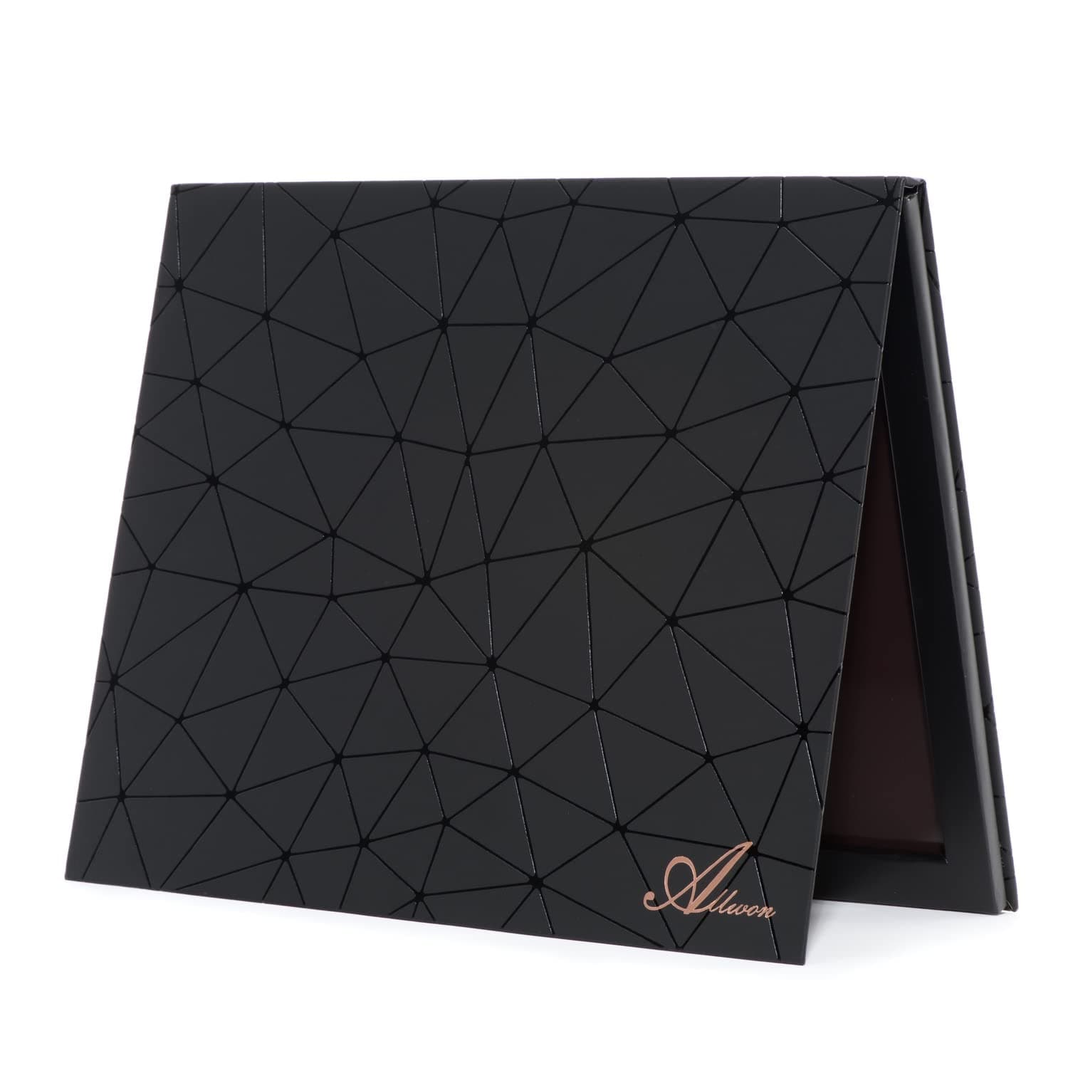 Allwon Extra Large Magnetic Palette Black Empty Makeup Palette for Eyeshadow Lipstick Blush Powder