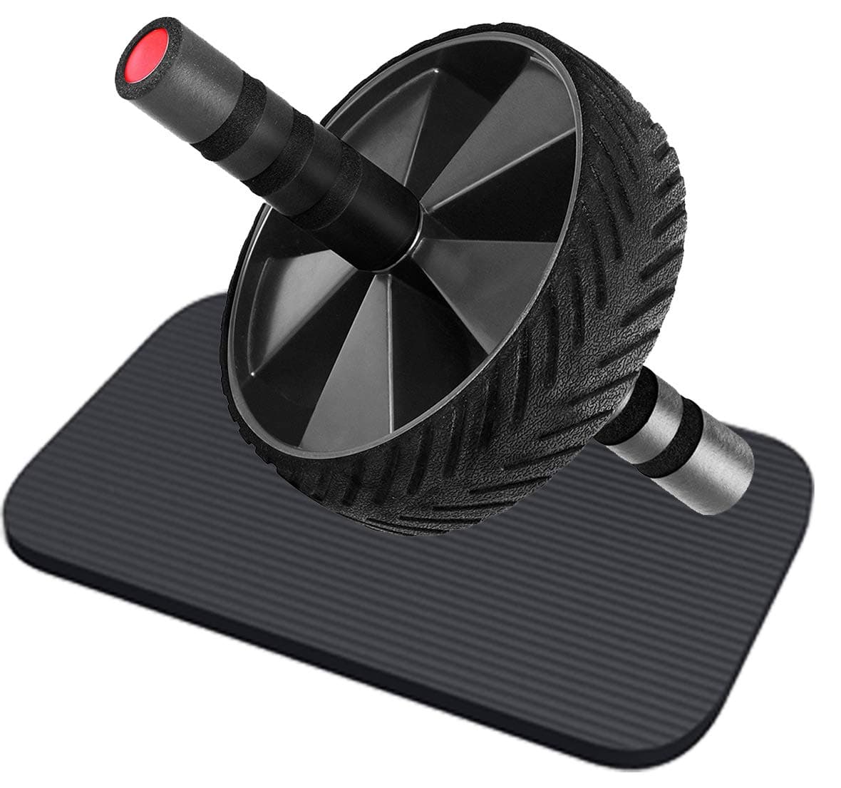 Ab Wheel Roller - Includes Knee Mat, Core Development eBook & Fitness App