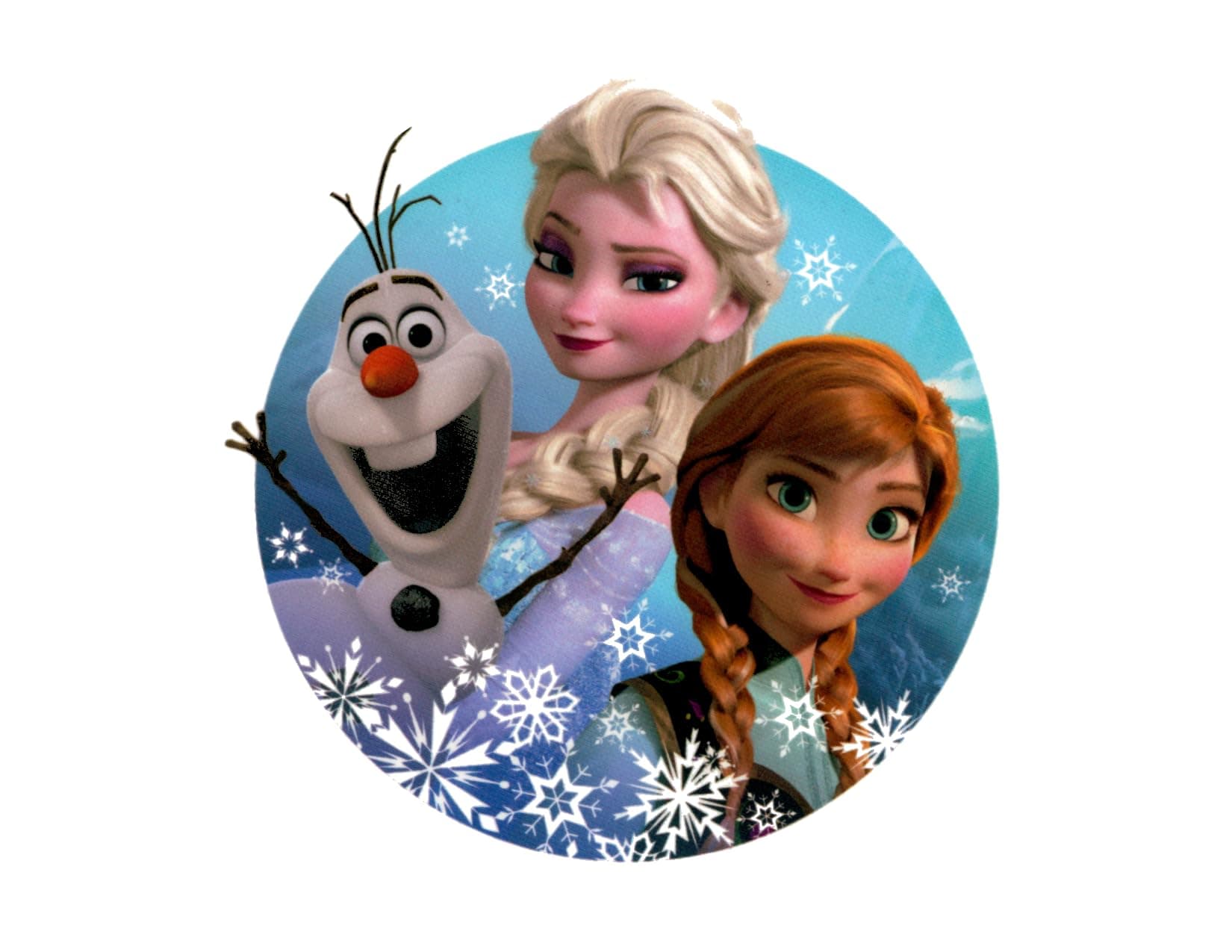 Whimsical PracticalityFrozen Olaf, Anna, and Elsa Edible Icing Image Cake Decoration Topper (8)
