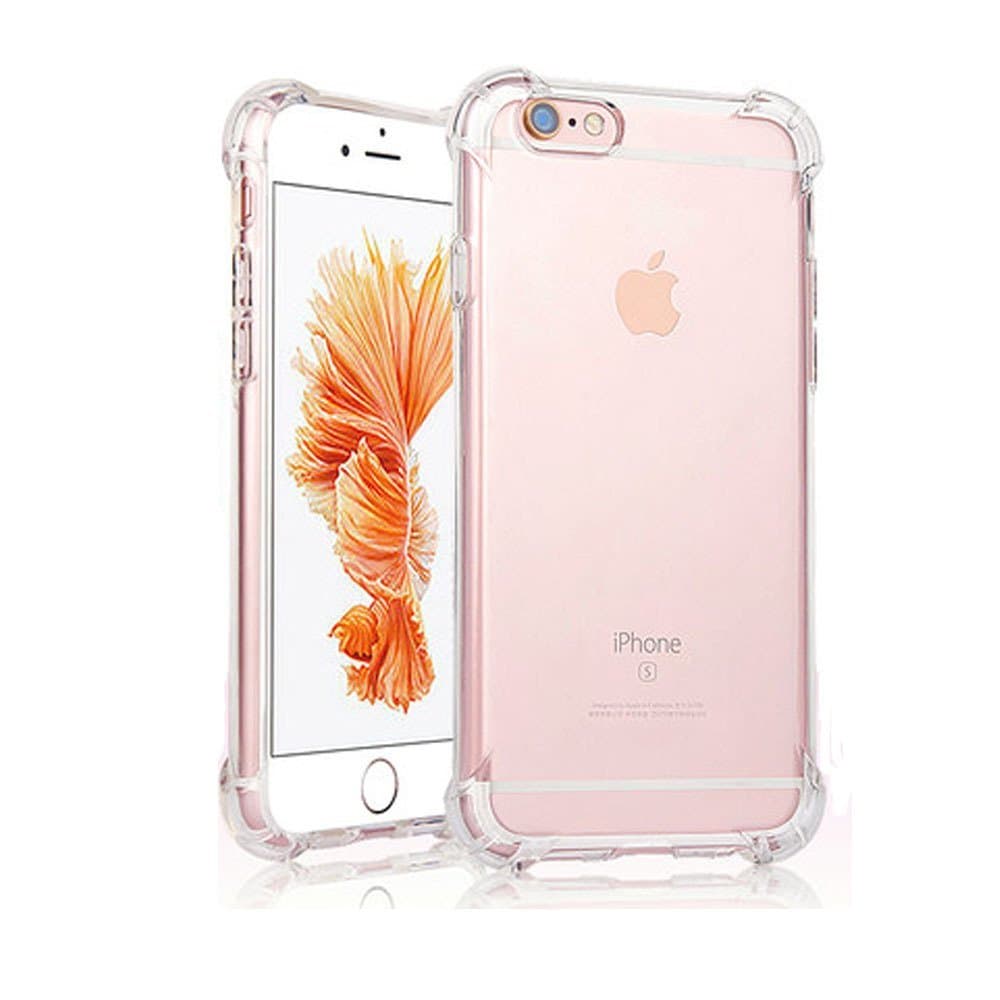 BACAMA [Air Cushion Corners Shockproof Case for iPhone 6, iPhone 6s Scratch Resistant Protective Crystal Clear Cover Hard PC Back and TPU Edges Coverage Bumper
