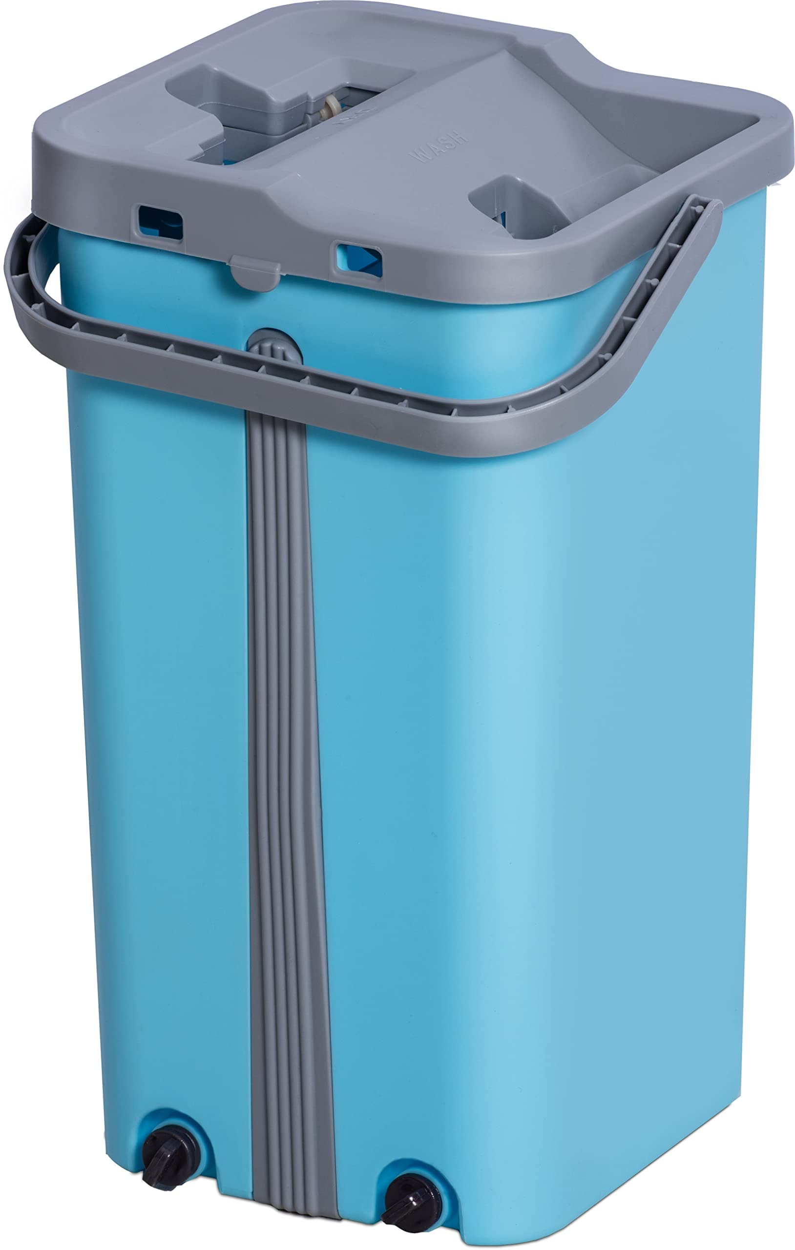 Aquablade FlatMop Cleaner Pro 2-in-1 Microfibre Floor Mop Dry and Wet in One Speed, Turquoise, S