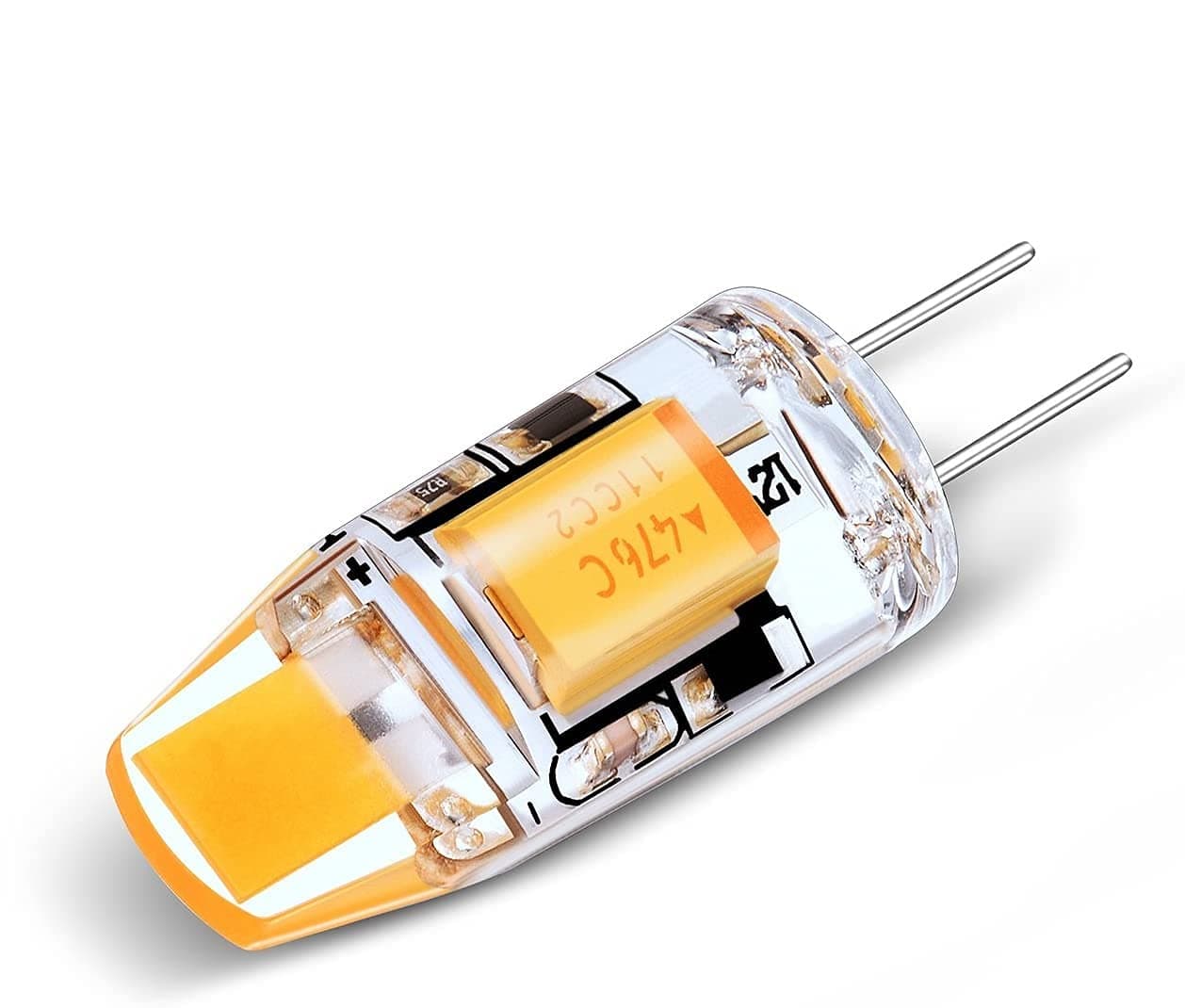 Warm White LED Lights - G4 LED Light Bulb - 1 Watt (20 Watt Equivalent) - AC/DC 12V - 3000K - 5 Pack - GoodBulb