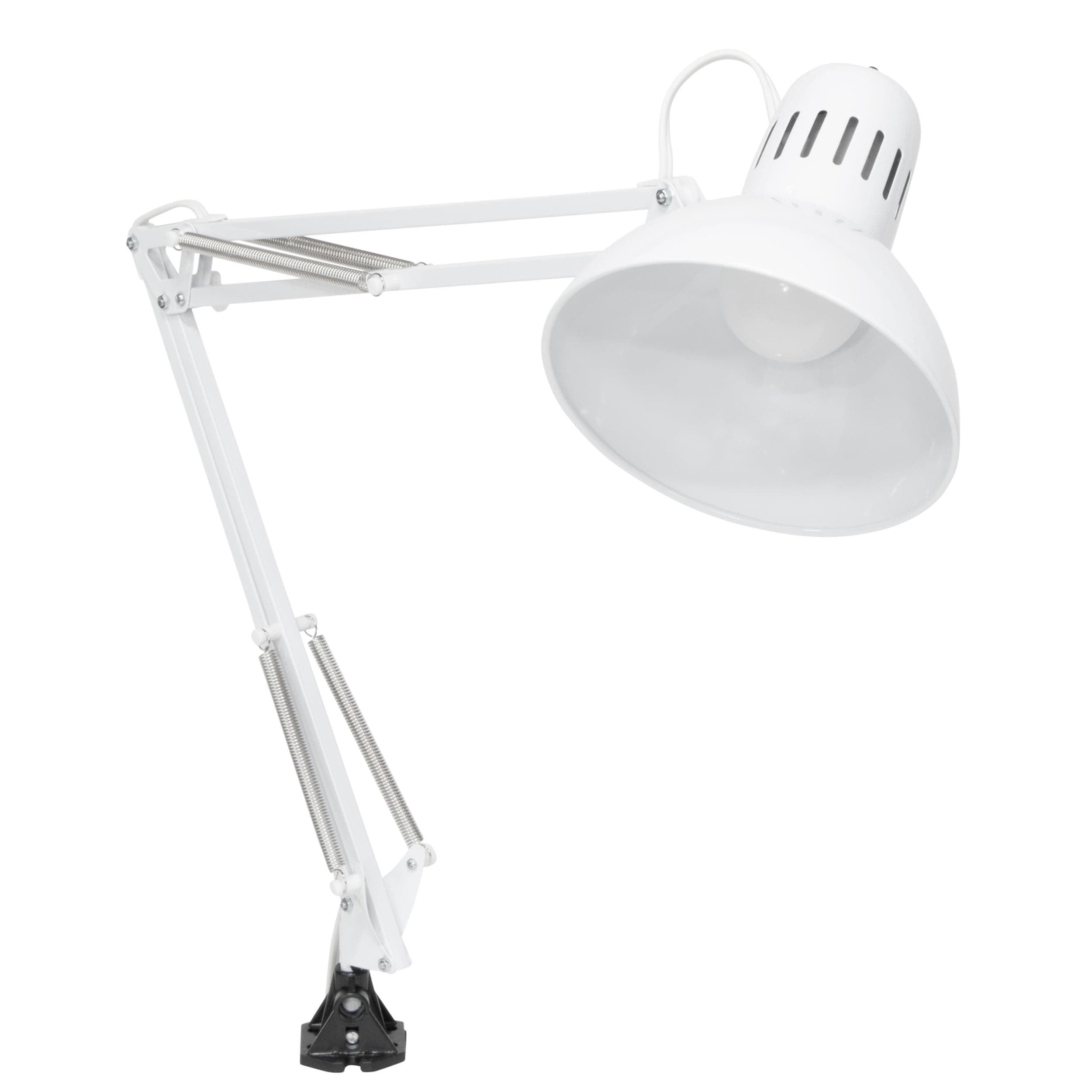 Studio Designs Swing Arm Lamp, 13-watt, White, 6.5" W x 7" D x 36" H