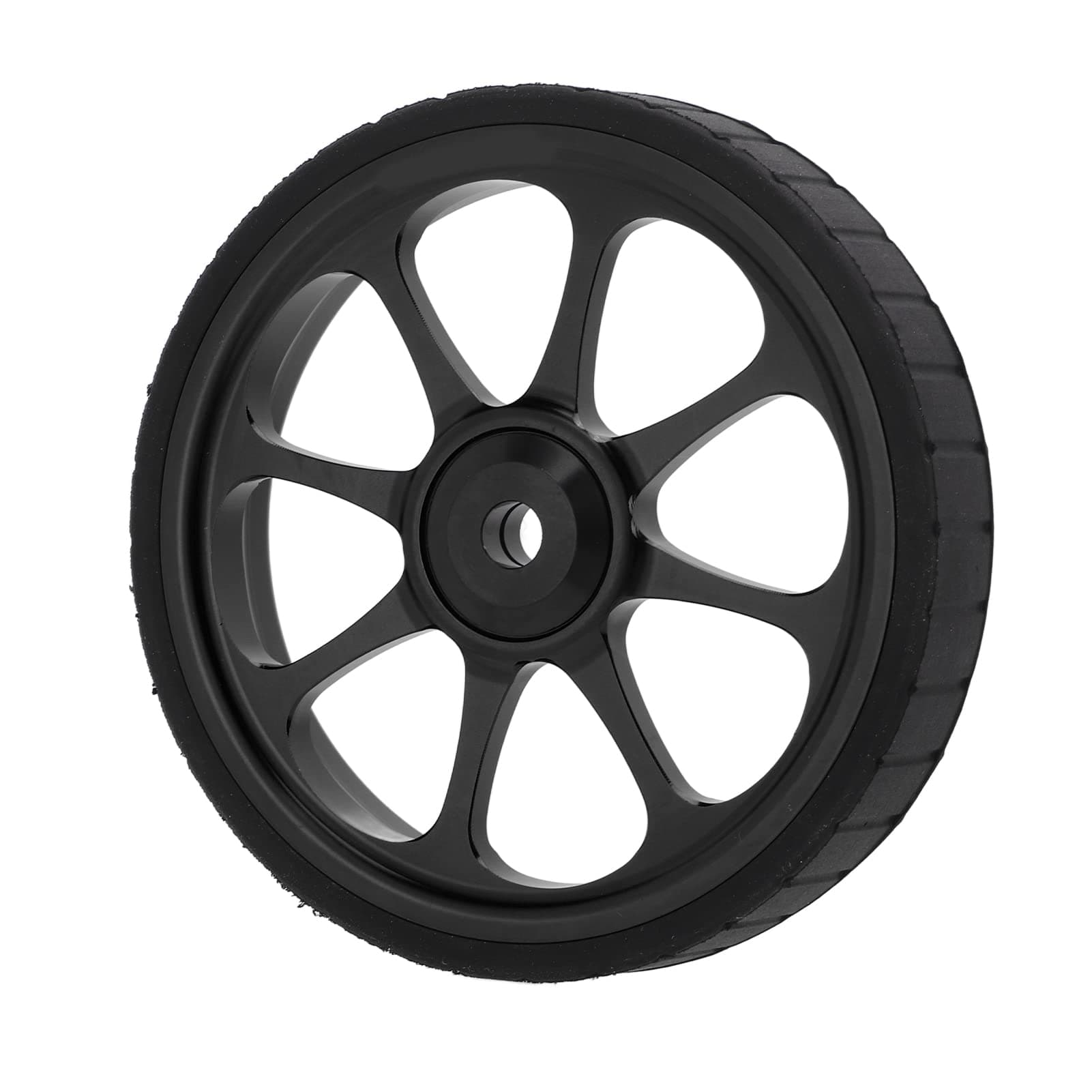 82mm Easy Wheel, Lightweight High Stability Smoother Rolling Easywheel for Folding Bike (Black)