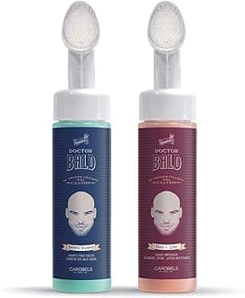 Beardburys Doctor Bald Shampoo and Cleansing Lotion Pack, Formulated for Cleaning and Care of the Scalp, Free of Sulphates and Parabens, 200ml Each
