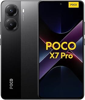 POCO X7 Pro smartphone, 8+256GB, black, 50MP main camera with OIS, 6000mAh (typ) battery with 90W HyperCharge, IP68, AI features (no charger included), 2 year Warranty
