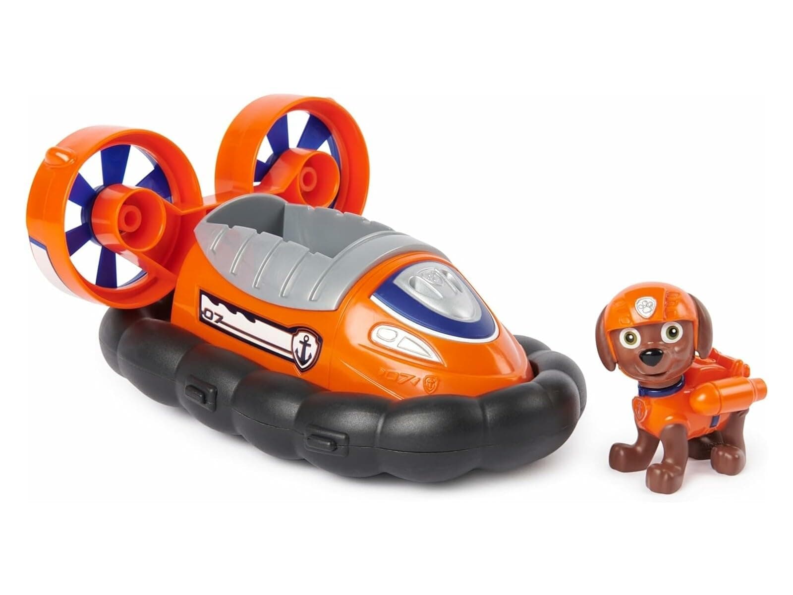 PAW PATROL, Cushion Boat with Zuma Figure (Sustainable Basic Vehicle/Basic Vehicle) Toy for Children from 3 Years
