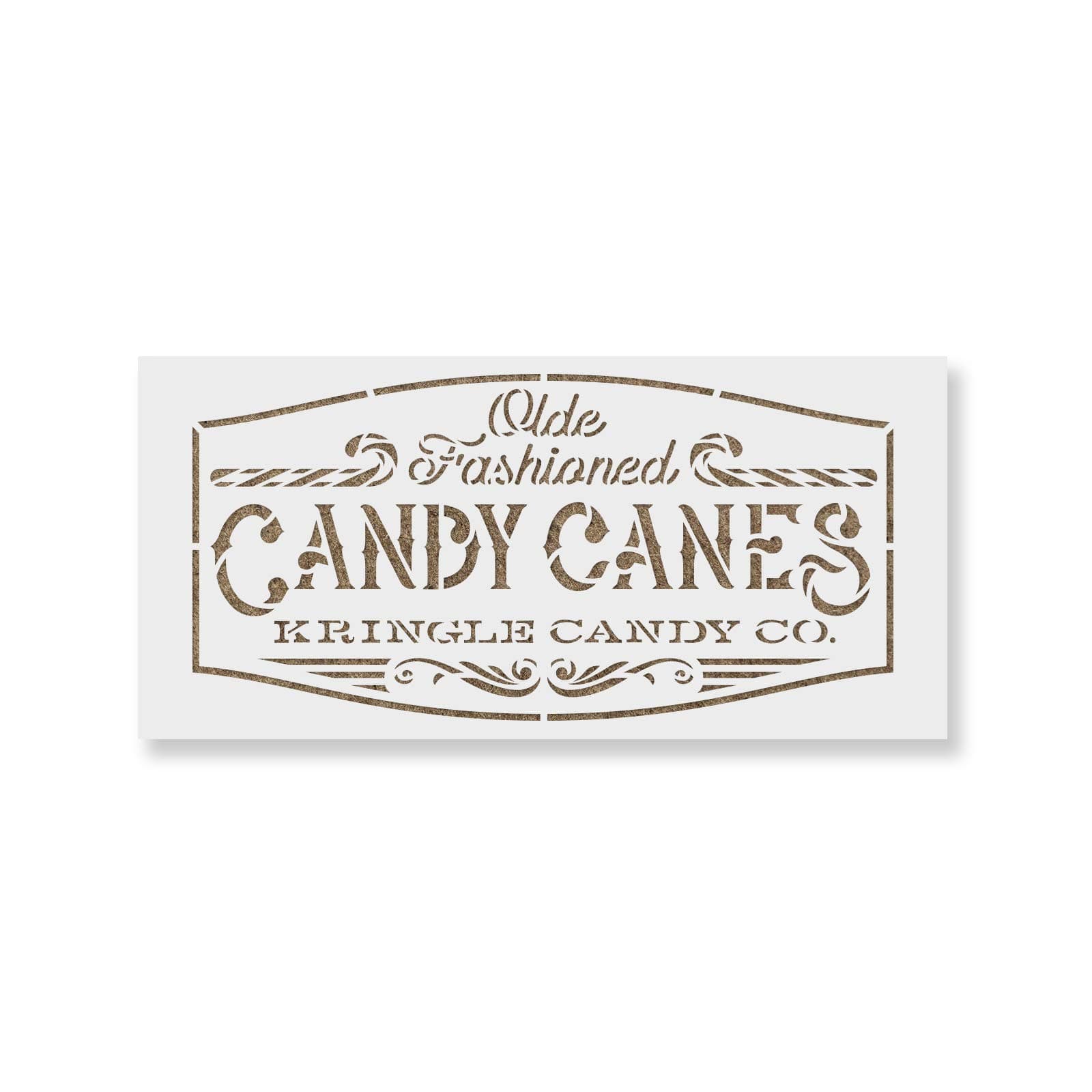 Candy Canes Stencil - Reusable Stencils for Painting - Create DIY Candy Canes Home Decor