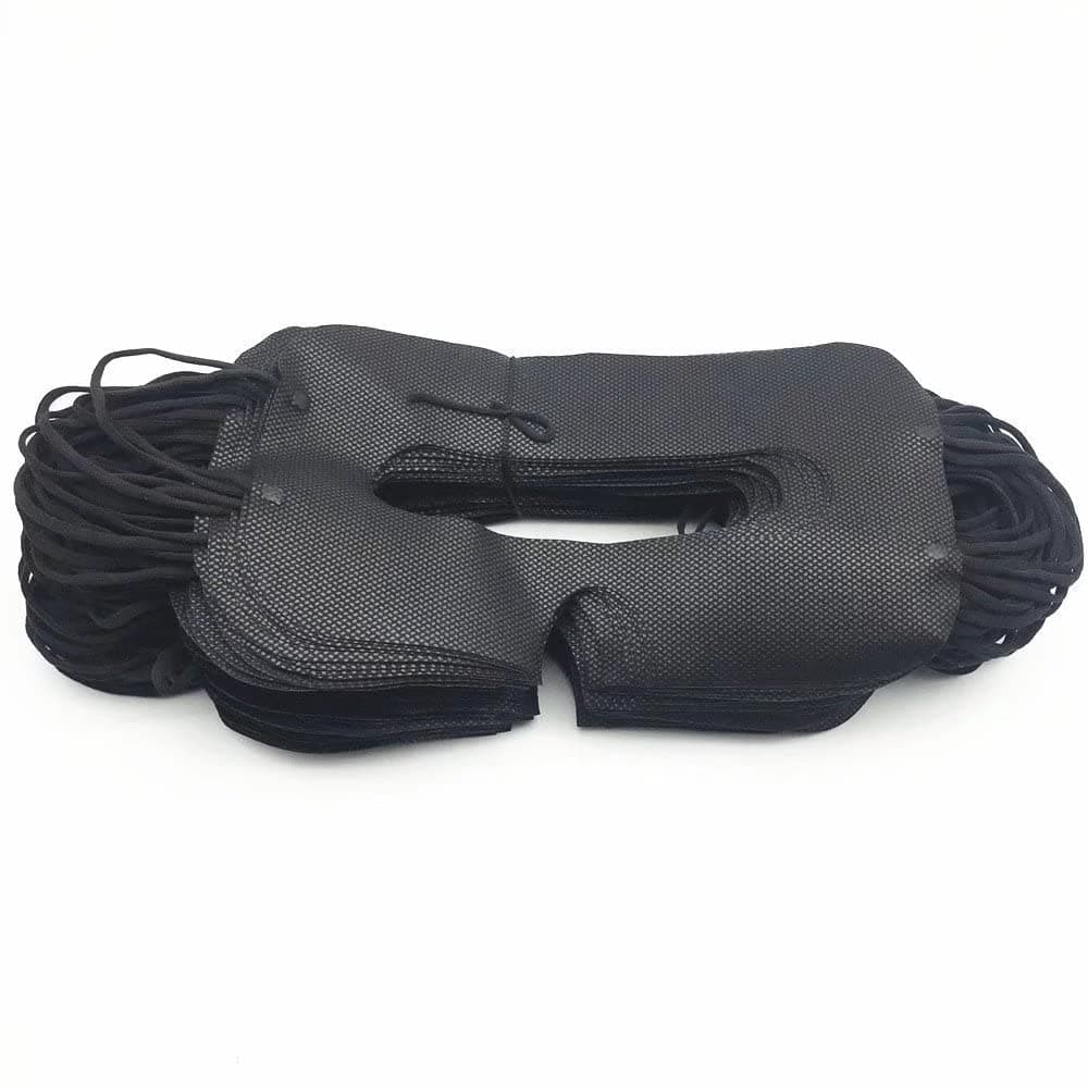 100 Pack Disposable VR Mask Sanitary VR Eye Covers VR Mask for VR Face Mask,Virtual Reality Face Mask Compatible with HTC Vive Pro/PS VR/Gear VR/Oculus Rift Go e altre cuffie Most vr Headset (Black)