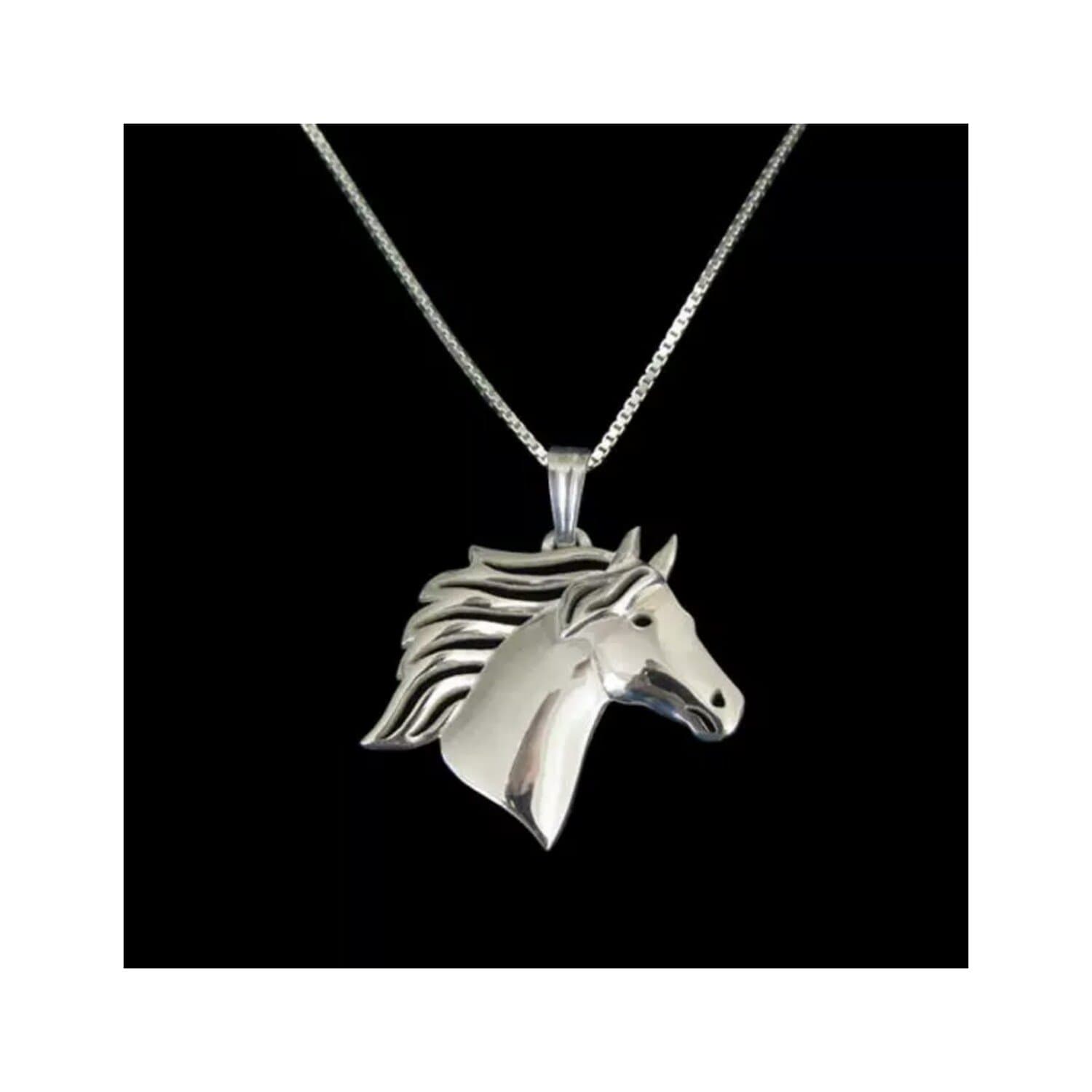 Silver Horse Neclace