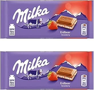 Milka Strawberry Yogurt Chocolate, 2 X 100 Gm