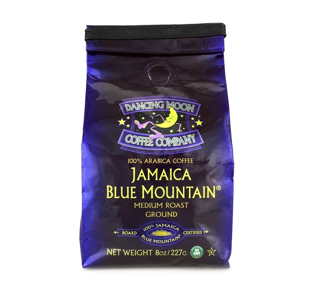 (2 pack) 8 oz. Dancing Moon, 100% Jamaica Blue Mountain Coffee - Medium Roasted & Ground