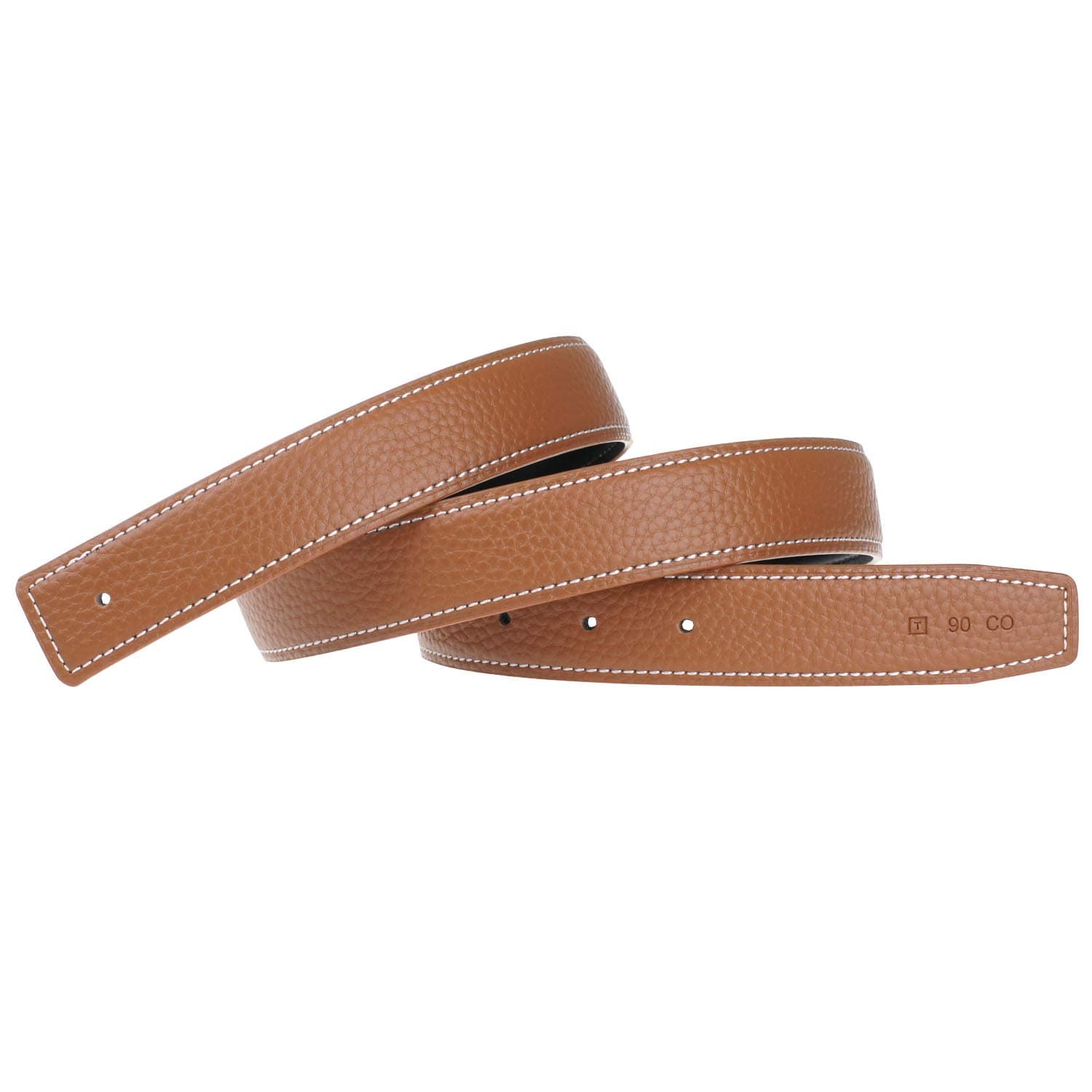 UzHotH Full Grain Leather Belt Strap Without Buckle Blank Replacement Strip For Women And Men 32mm Wide