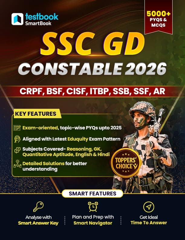 SSC GD Constable 2025 - Maths, Reasoning, English, General Knowledge in English Medium | 5000+ Chapterwise PYQs