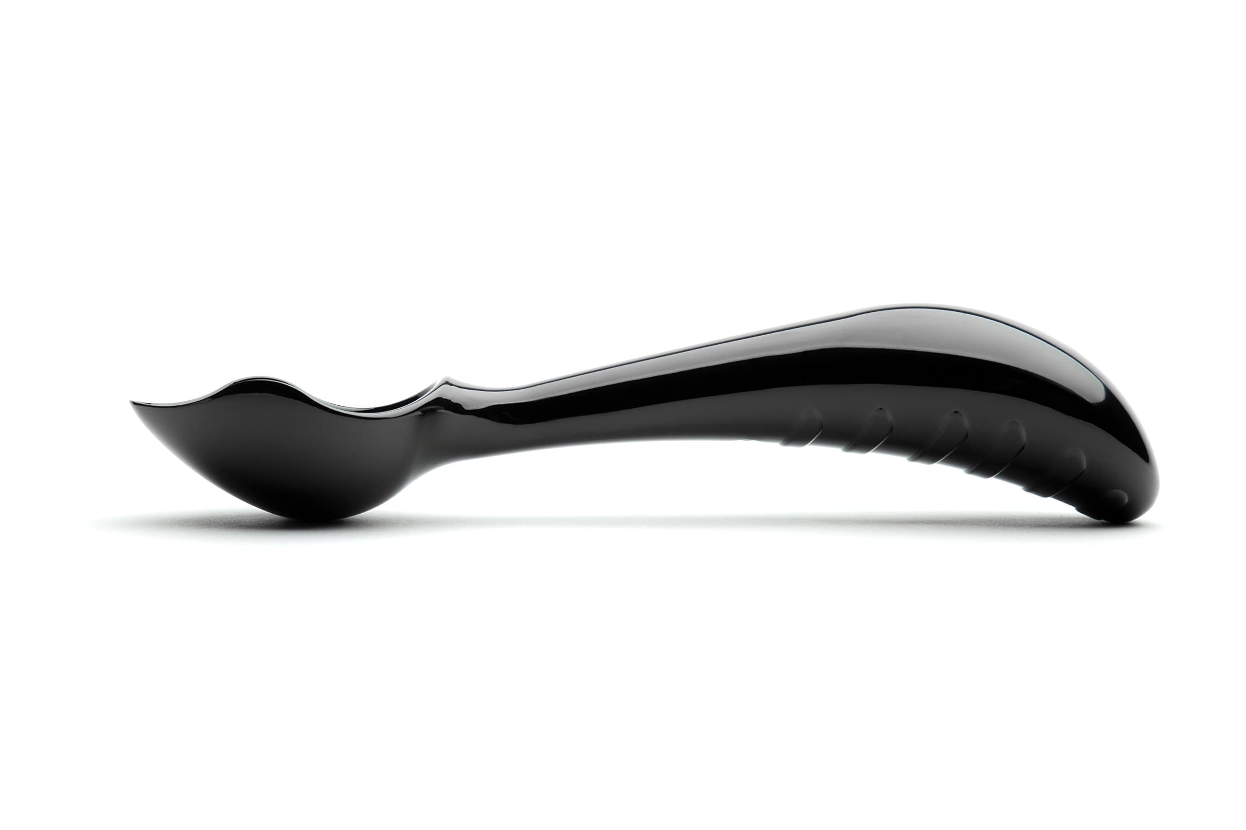 Midnight Scoop-One Piece Durable Solid Aluminum Ice Cream Scooper 3oz -Signature Kitchen Creation-Ebony