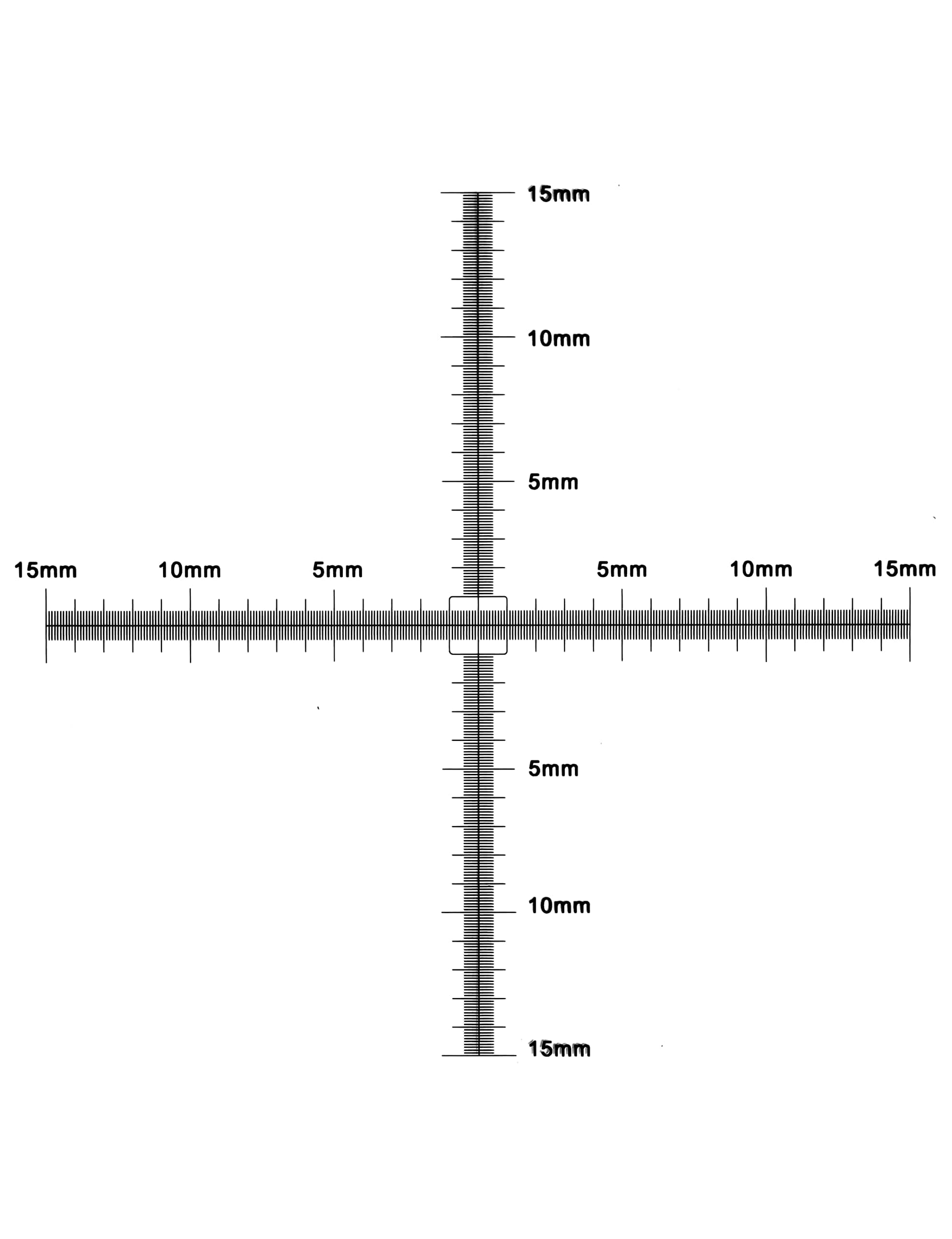0.1mm Calibration Slide for Microscope,Cross Micrometer for Microscope,Micrometer Ruler,Calibration Tool,Micrometer Measuring Tool