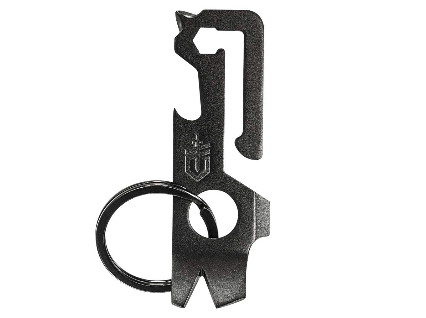 Gear Mullet Keychain - Multi-Tool Keychain with Pry Bar, Bottle Opener, and Wire Stripper - EDC Gear and Equipment - Black