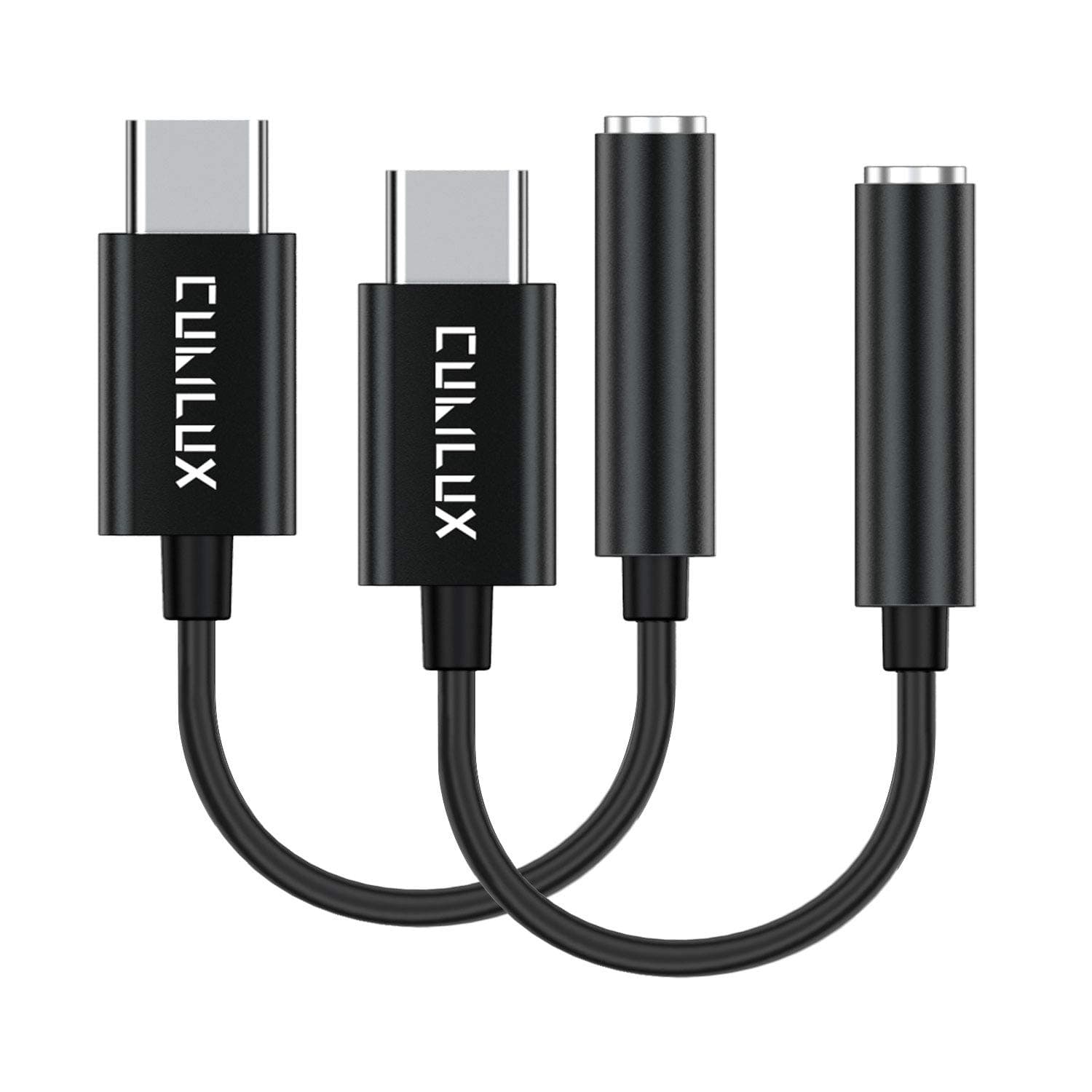 Cubilux 2-Pack USB C Headphone Adapter Compatible with iPhone 17/16/15, iPad Pro 13/12.9/11, iPad Air 13/11, Pixel 10/9/8/7/6 Pro 9a/8a/7a/6a, Type C to 3.5mm Audio Dongle