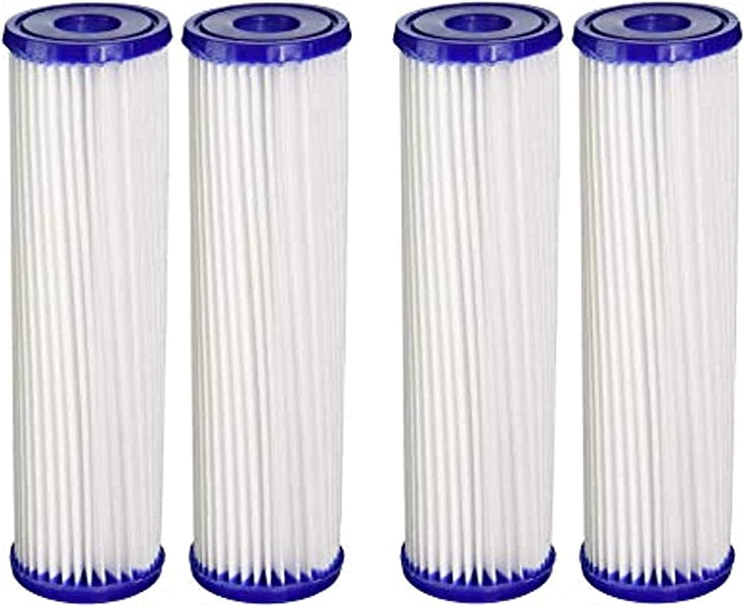 CFS – 10" x 2.5" Water Filter Cartridges Compatible with EQ-PFC.35 Models – Removes Bad Taste & Odor – Whole House Replacement Filter – White – 4 Pack