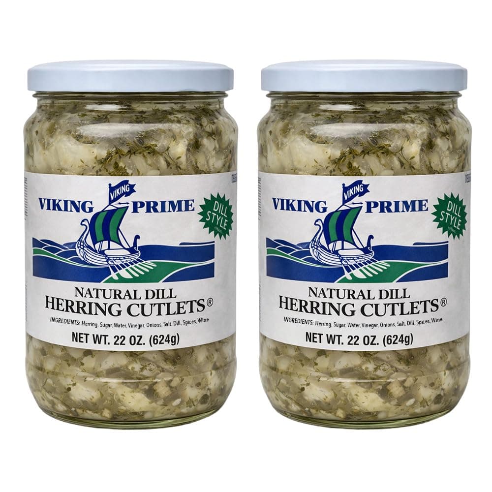Viking Prime Herring Cutlets Combo Pack - 22 ounces - 2 pack (Natural Dill x2)