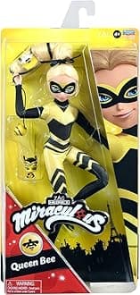 Miraculous Ladybug and Cat Noir Toys Queen Bee Fashion Doll | Articulated 26cm Queen Bee Doll with Accessories Kwami | Chloe Superhero Queen Bee Figurine Dolls