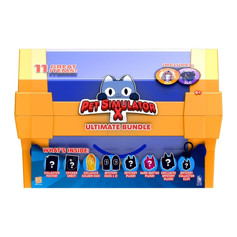 Pet Simulator X - Blue Treasure Chest Ultimate Bundle (12" Case w/ 11 Items, Series 1) [Online Exclusive] [Includes DLC]