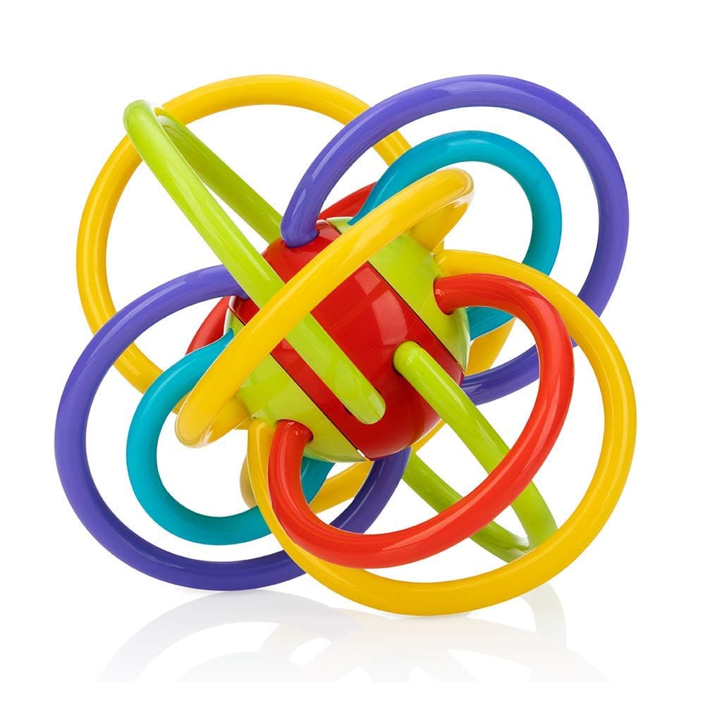 Lots A Loops Teething Ring – Soothing Teether | Built-in Rattle Toy | Refrigerator Safe | Suitable from 3 Months Plus