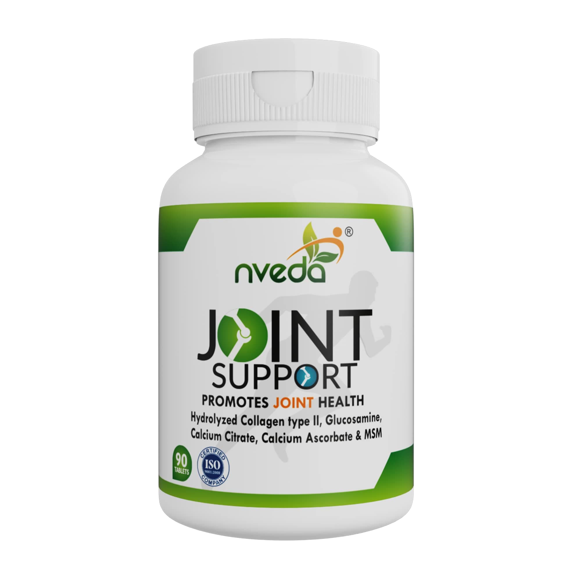 Joint Support Tablets with Collagen Type 2, Glucosamine, Calcium & MSM | Joint Pain Relief, Cartilage & Bone Strength Support Supplement | Joint Mobility & Arthritis Support for Men & Women | 90 Tablets