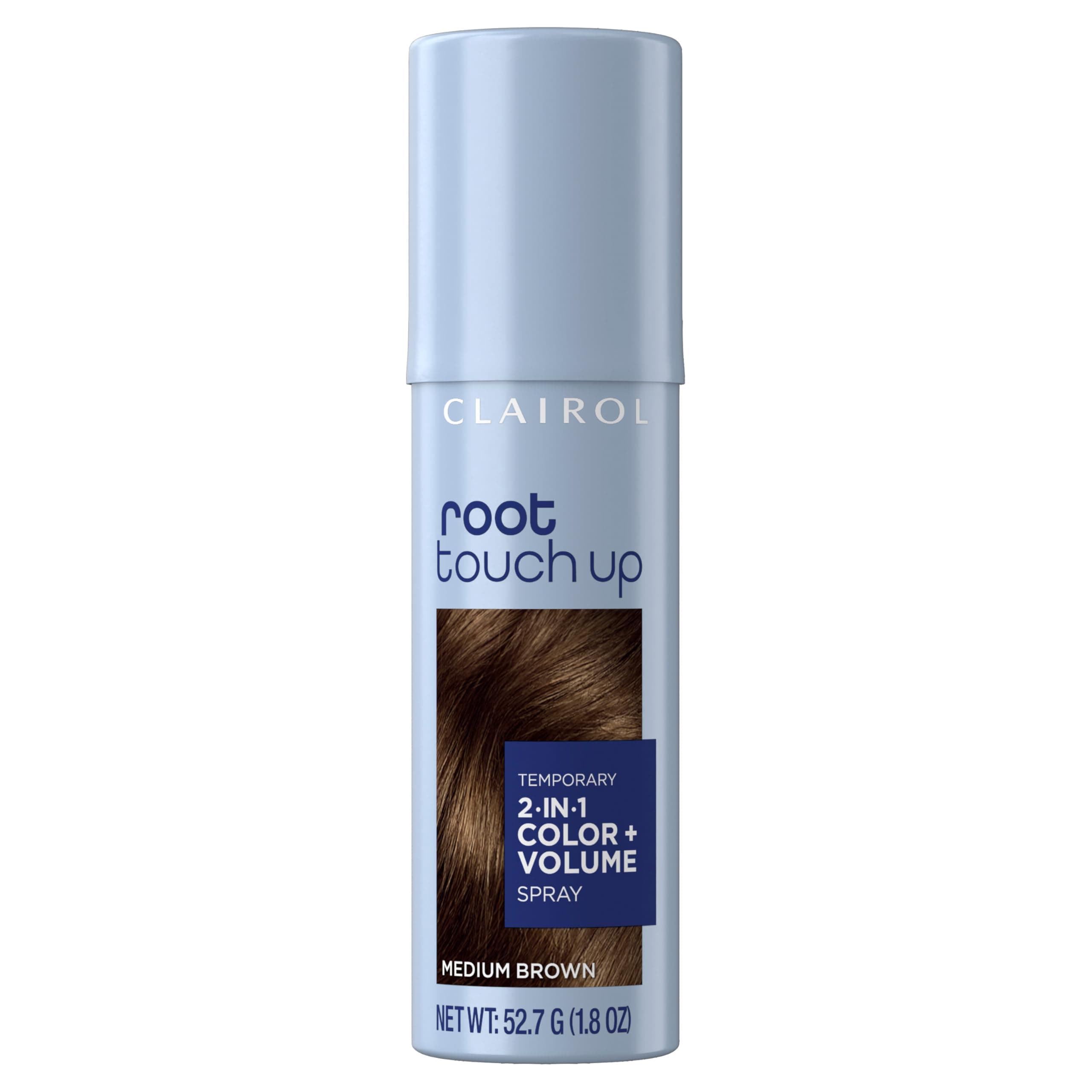 Root Touch-Up Color + Volume 2-in-1 Temporary Spray, Medium Brown Hair Color, Pack of 1