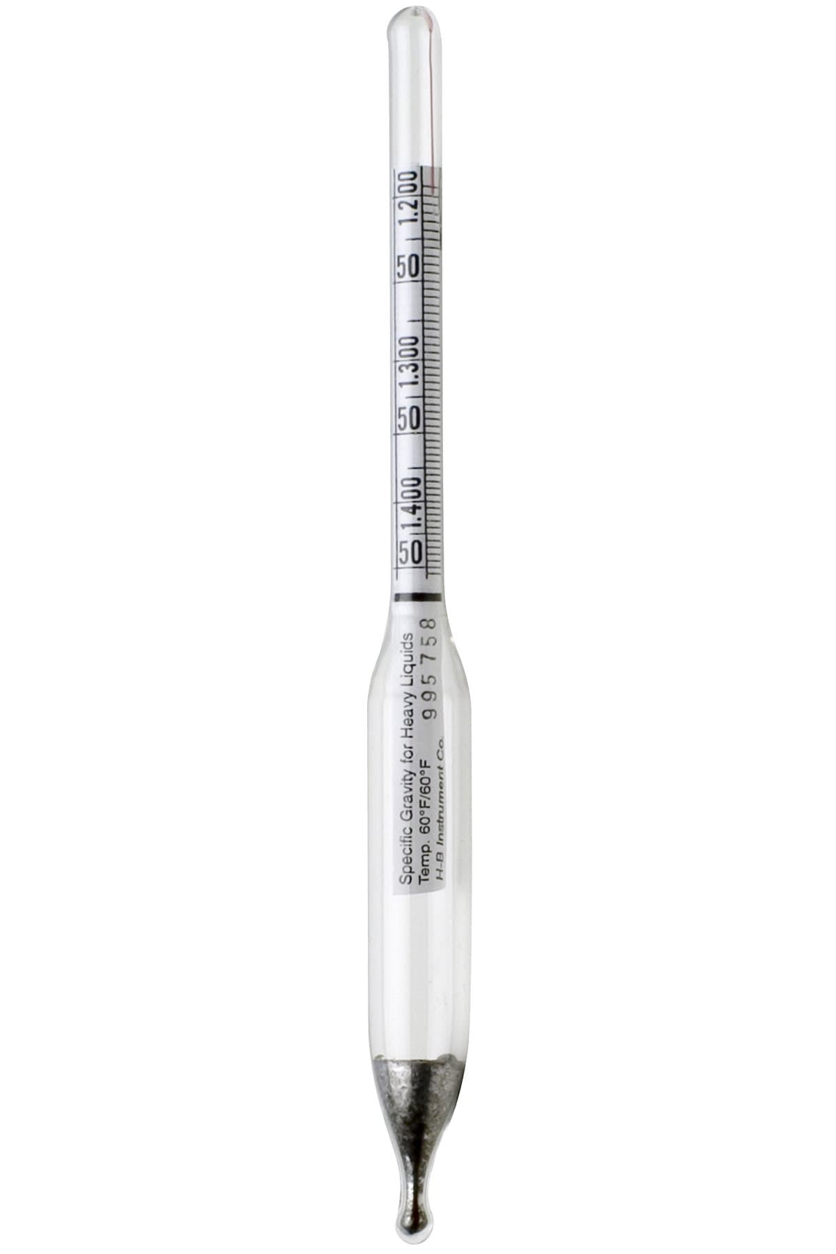 sp scienceware H-B DURAC 1.000/1.250 Specific Gravity Hydrometer for Liquids Heavier Than Water (B61801-4800)