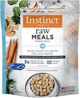 Raw Meals Freeze-Dried Pollock Cat Food, 24 oz. Bag