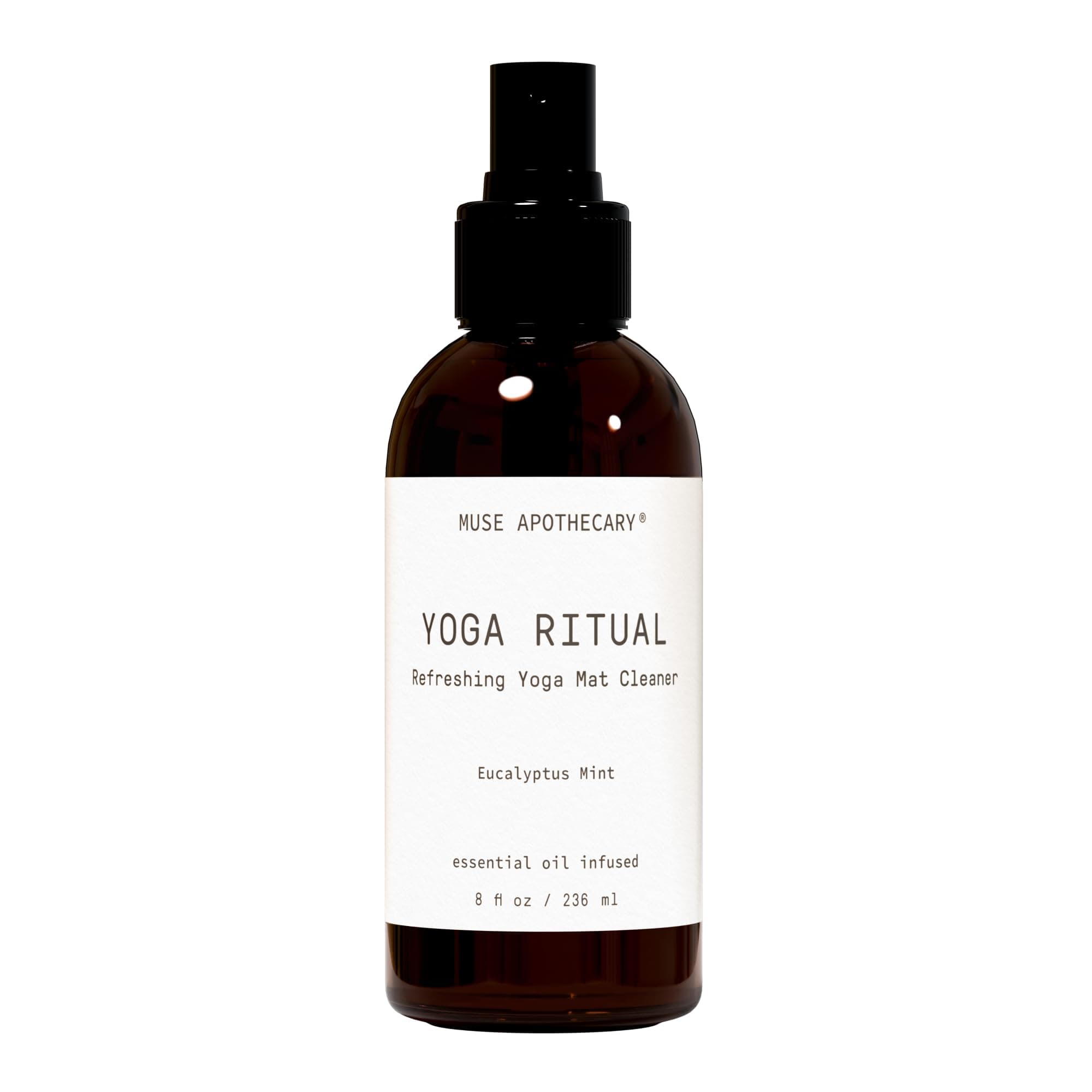 Yoga Ritual - Aromatic and Refreshing Yoga Mat Cleaner, 8 oz, Infused with Essential Oils - Eucalyptus Mint