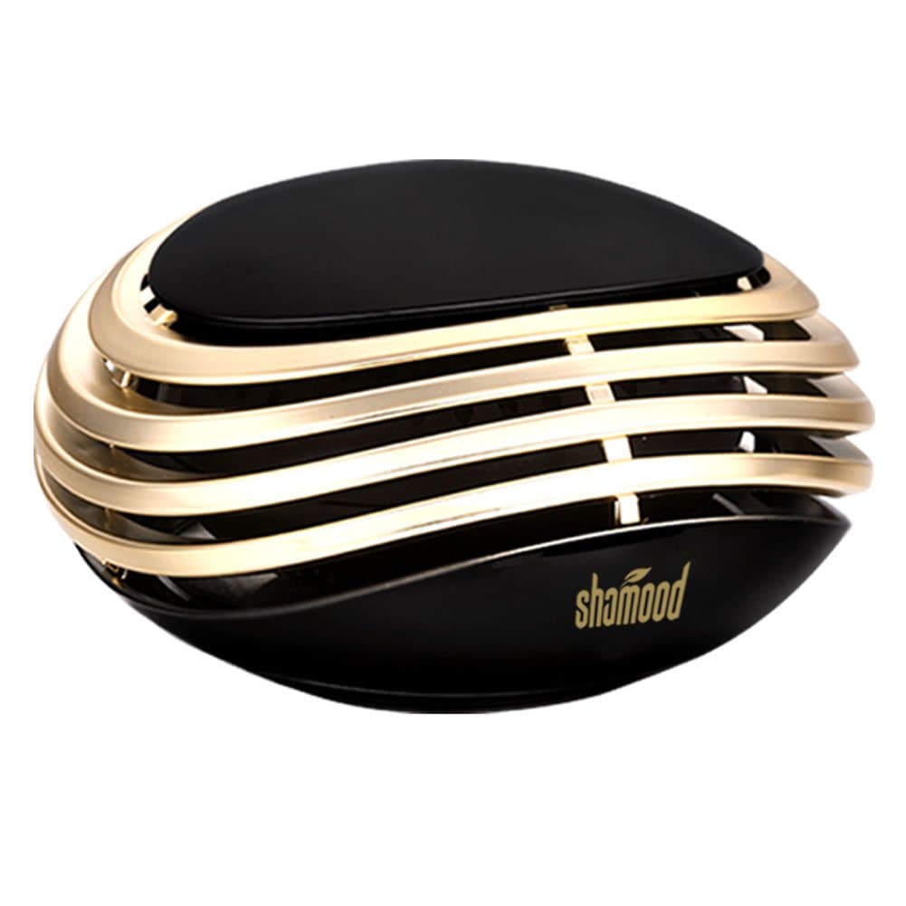 Car Air Freshner Solid Perfume Grain Odor Eliminator Color BLACK/GOLD(Scent:Romantic)