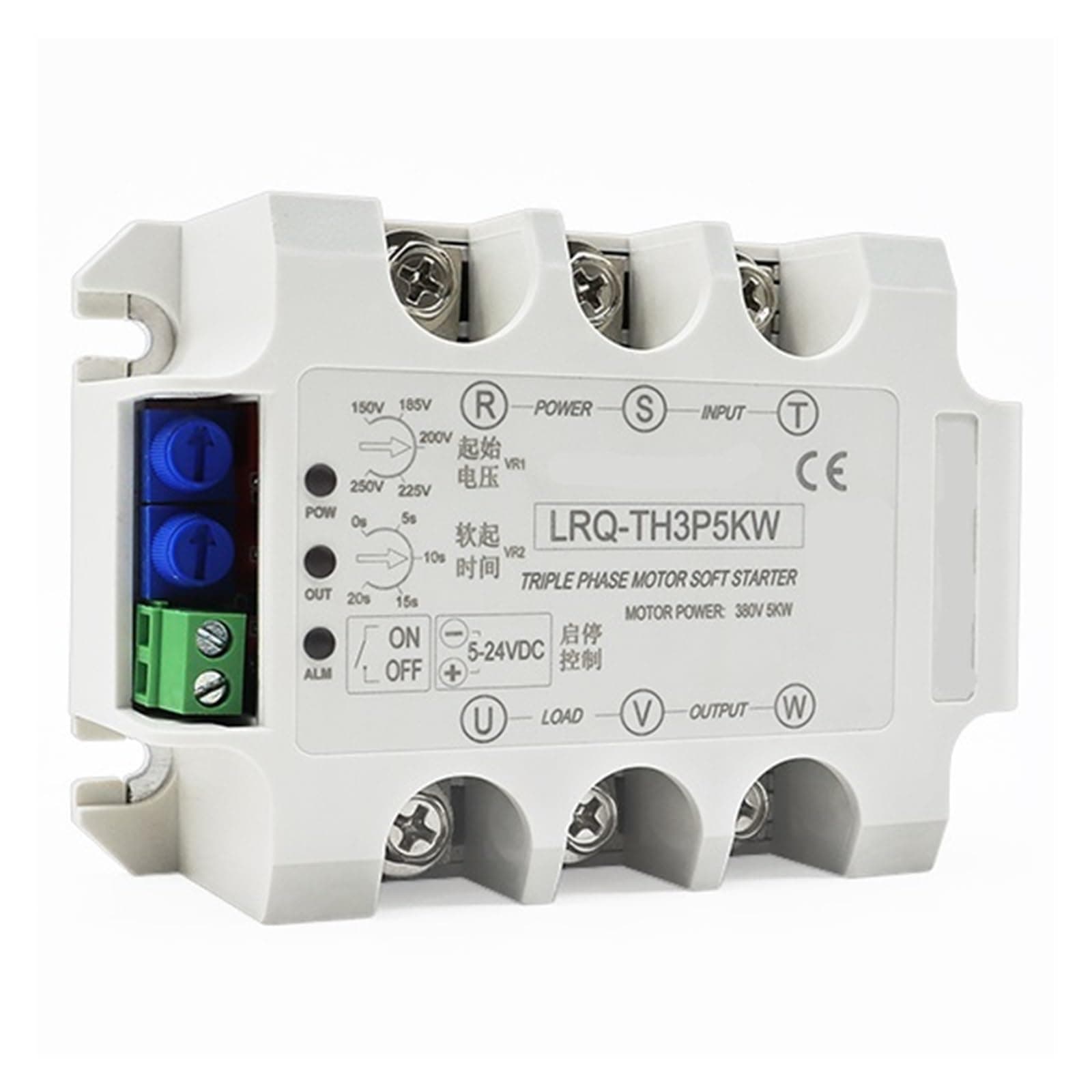 Three/Single Phase Motor Soft Starter Slow Start Module Solid State Relay Decompression and Step-Down Controller(Single 11KW Module)