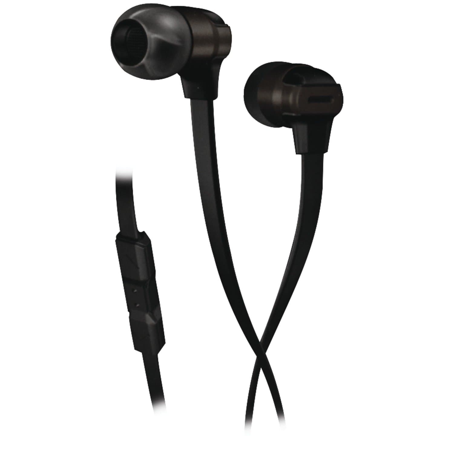 SV Mobile Performance Earphones with 3 Button Mic Control, Black