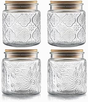 500ML Vintage Glass Jar Set