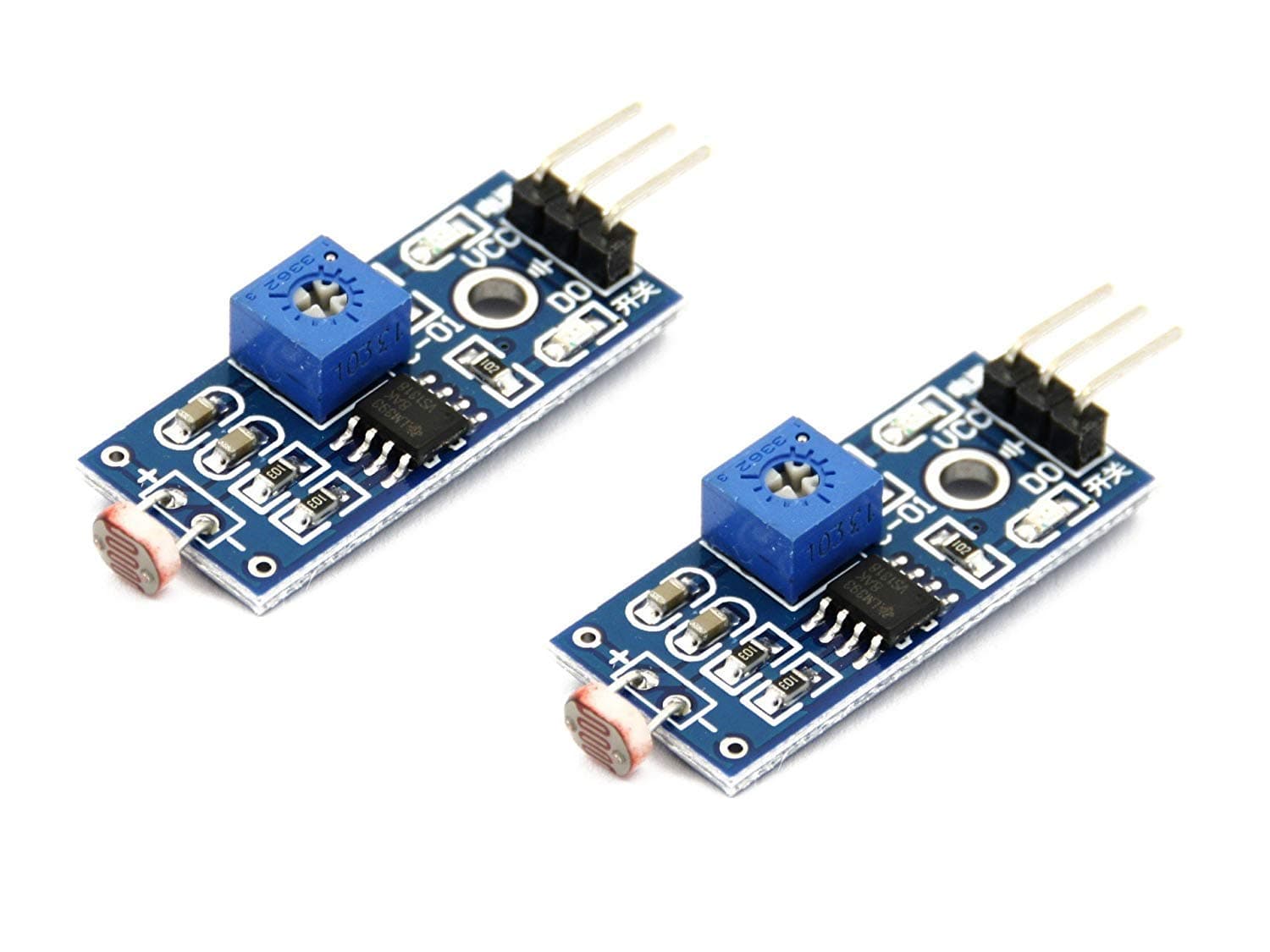 Ldr Light Sensor Optical Photosensitive Senosr Module For Arduino (2 Pcs)