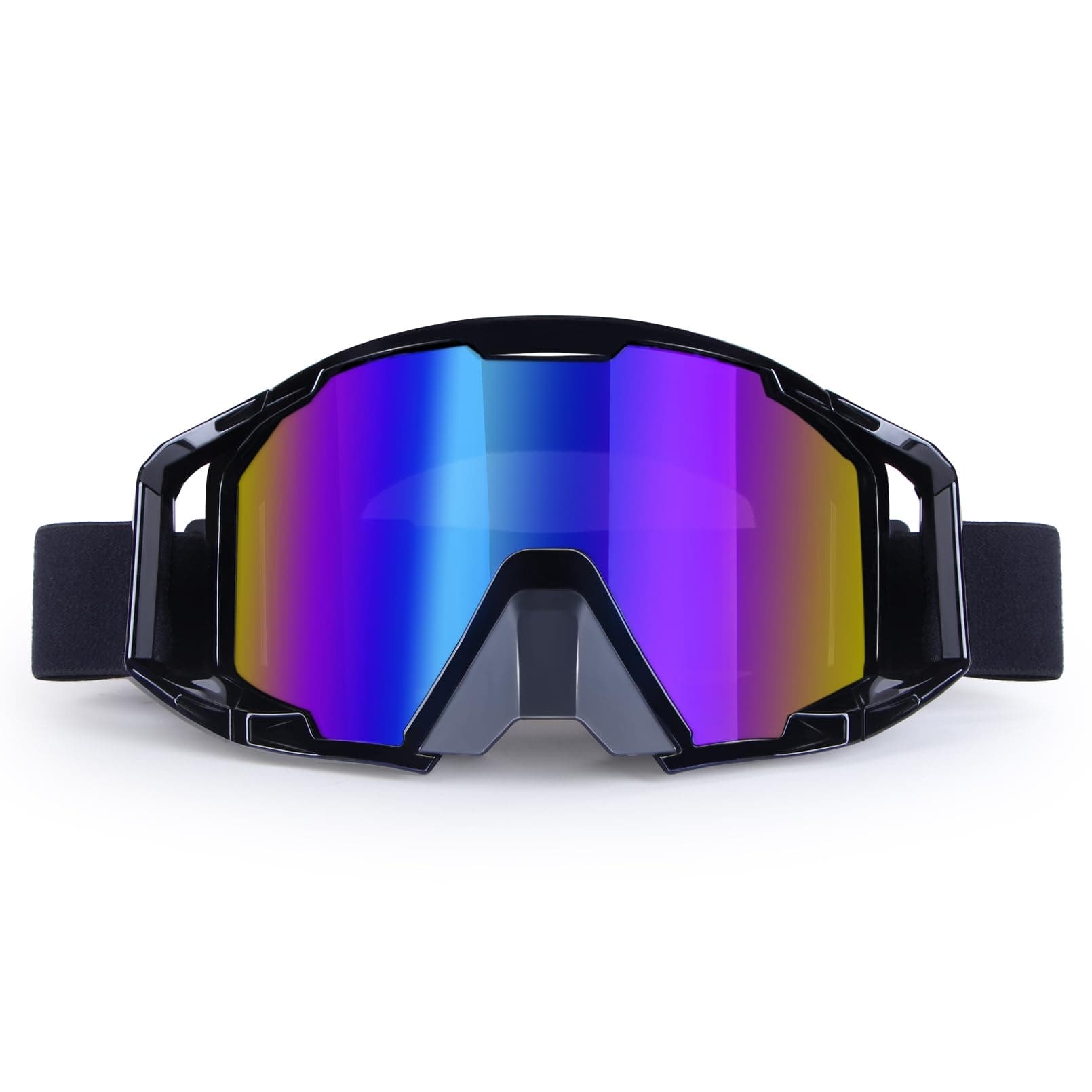 Motocross Goggles Dirt Bike ATV Glasses Anti-Fog, UV400 Protection, and Wide Lens for Off-Road Riding - Durable, Comfortable MTB Racing Goggles for Men & Women