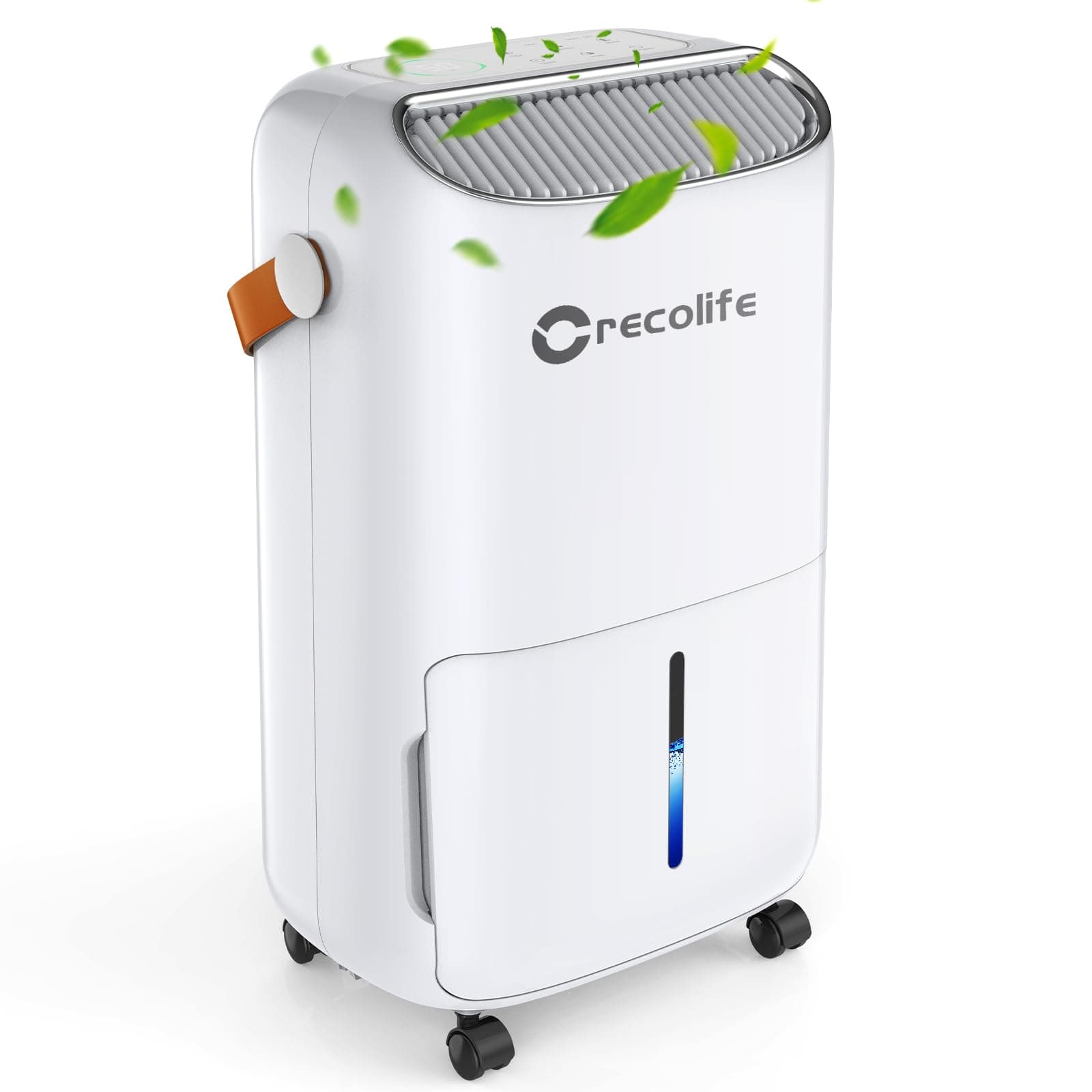 12L/Day Compressor Dehumidifier, 42dB Quiet, 2.5L Tank and Continuous Drainage for Rooms 20m2, 3 Modes, 2 Drain Options, 24 Hour Timer