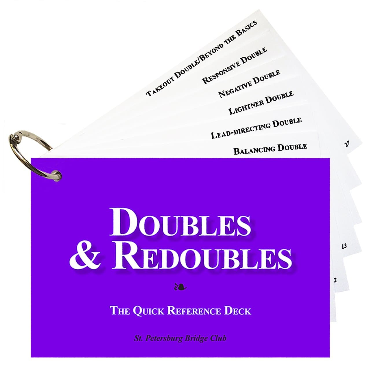 Baron Barclay Doubles & Redoubles - The Quick Reference Deck - St. Petersburg Bridge Club - Great Tool to Help Your Bridge Game