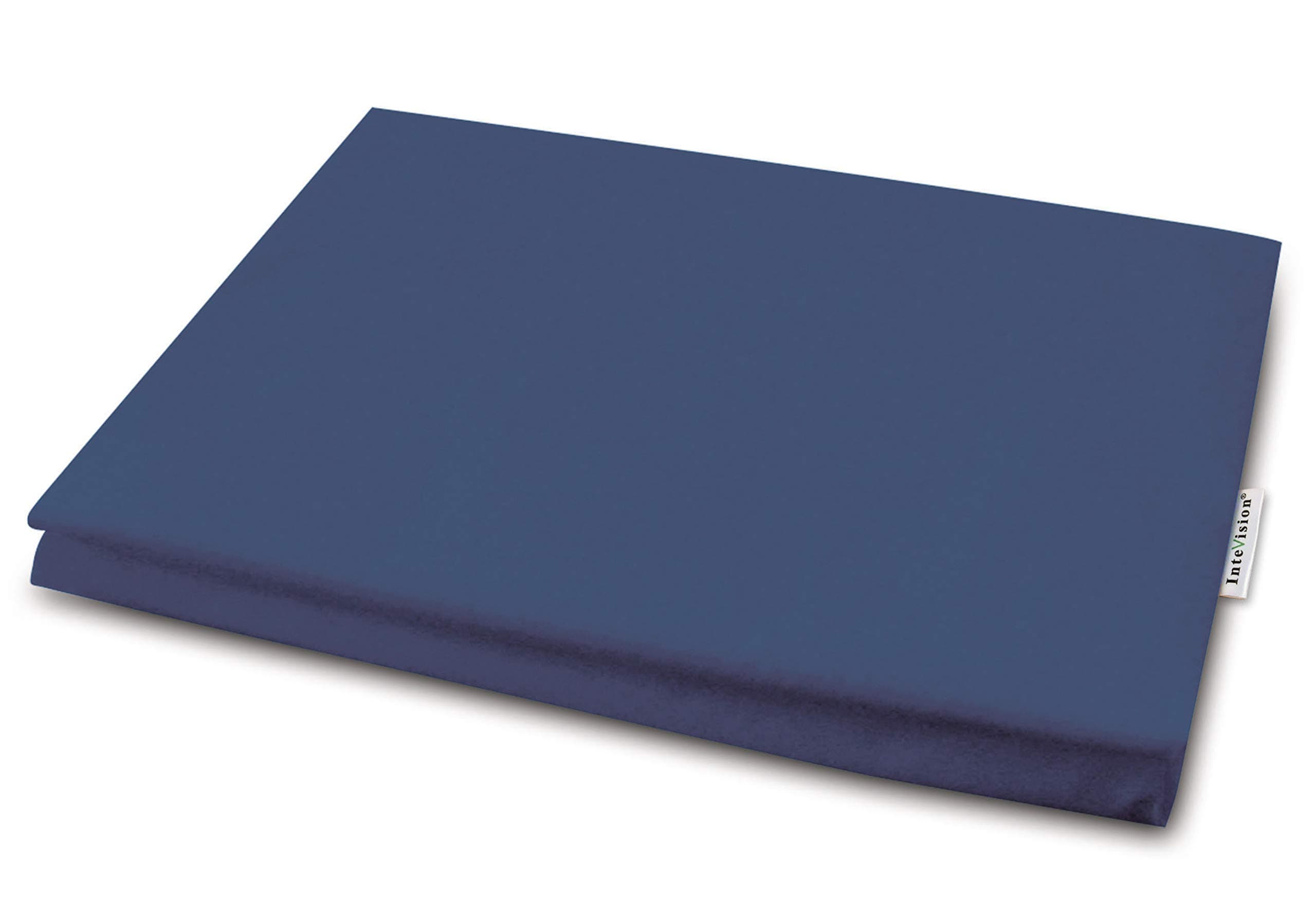 InteVision 400 Thread Count, 100% Egyptian Cotton Pillowcase. Designed to Fit the InteVision Folding Wedge Bed Pillow (32" x 25" x 7"). Color: Blue