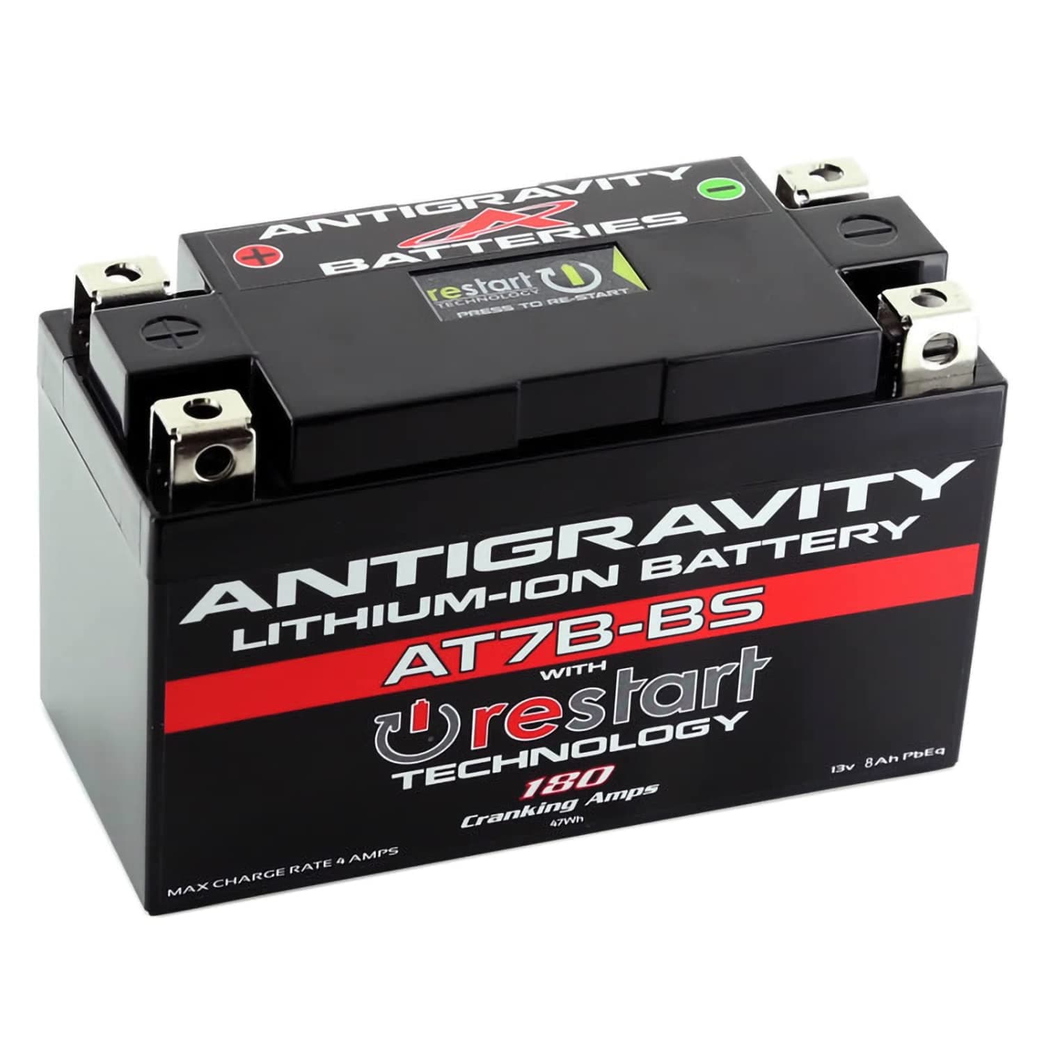 Antigravity AT7B Performance Lithium Motorcycle Powersport Battery with Built-In Jump Starting, 12V 3.5Ah Ducati, Shifter Cart Scooter Replaces YT7B