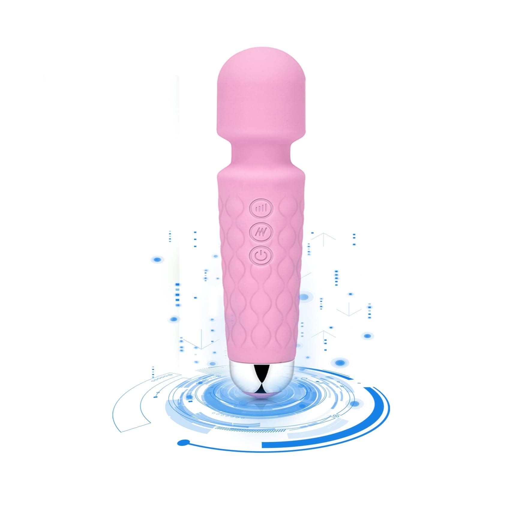 KASASS Compact Personal Manual Back Massagers -for Ultimate Back and Body Relaxation on The Go(Pink)