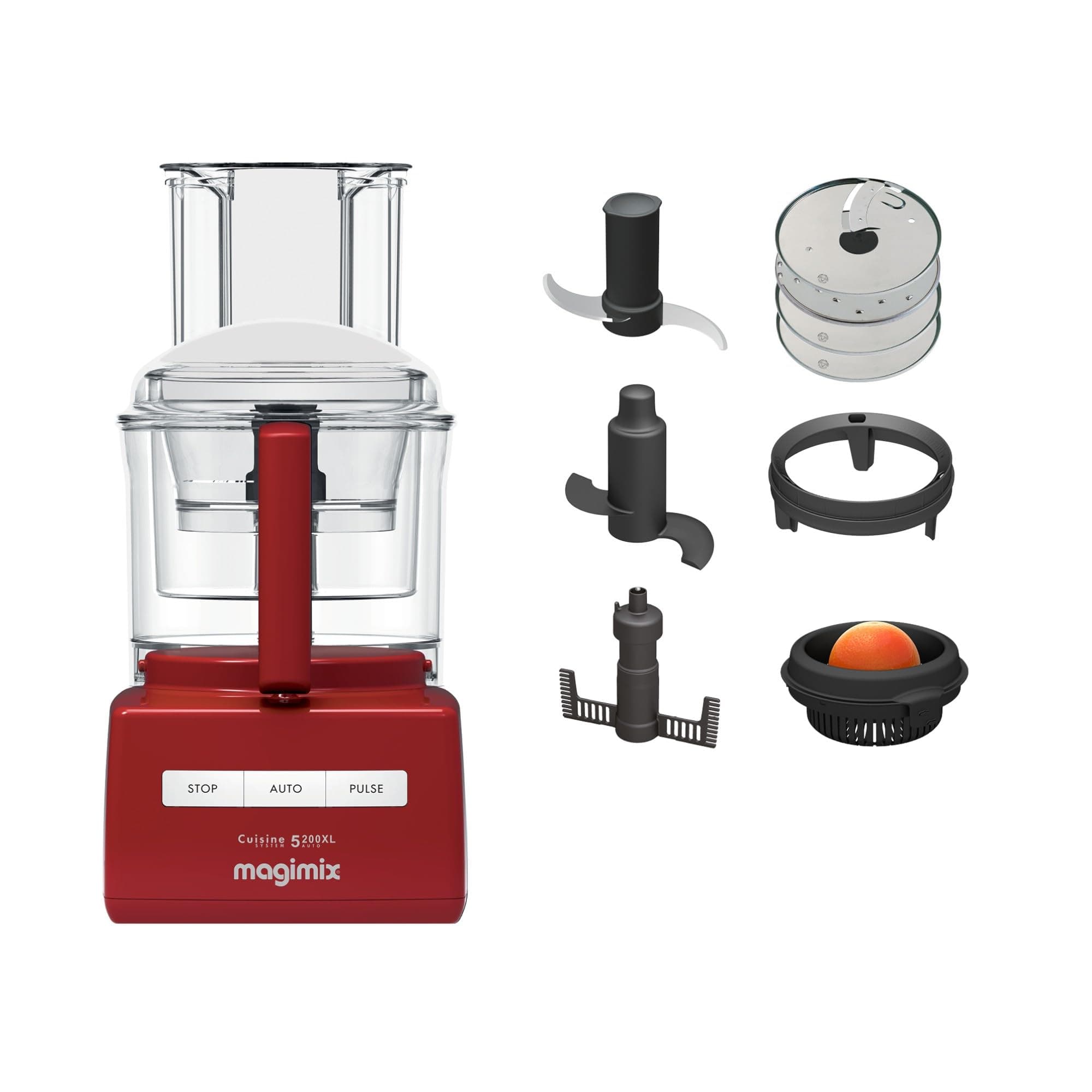 Magimix 5200XL Food Processor, Red