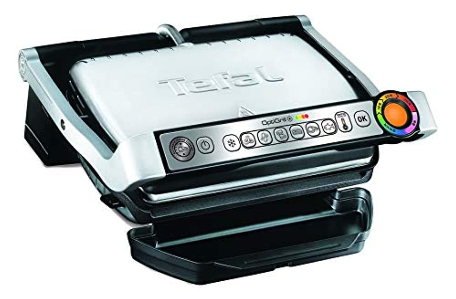 Tefal Optigrill Plus Indoor Electric Grill With Snacking And Baking Accessory, 2000 Watts, Silver, Stainless Steel, Gc715D28."Min 1 year manufacturer warranty"