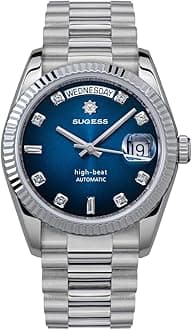 Sugess Classic S449 Automatic dan and date Men's Watches Sapphire Glass Waterproof Luxury Mechanical Watch