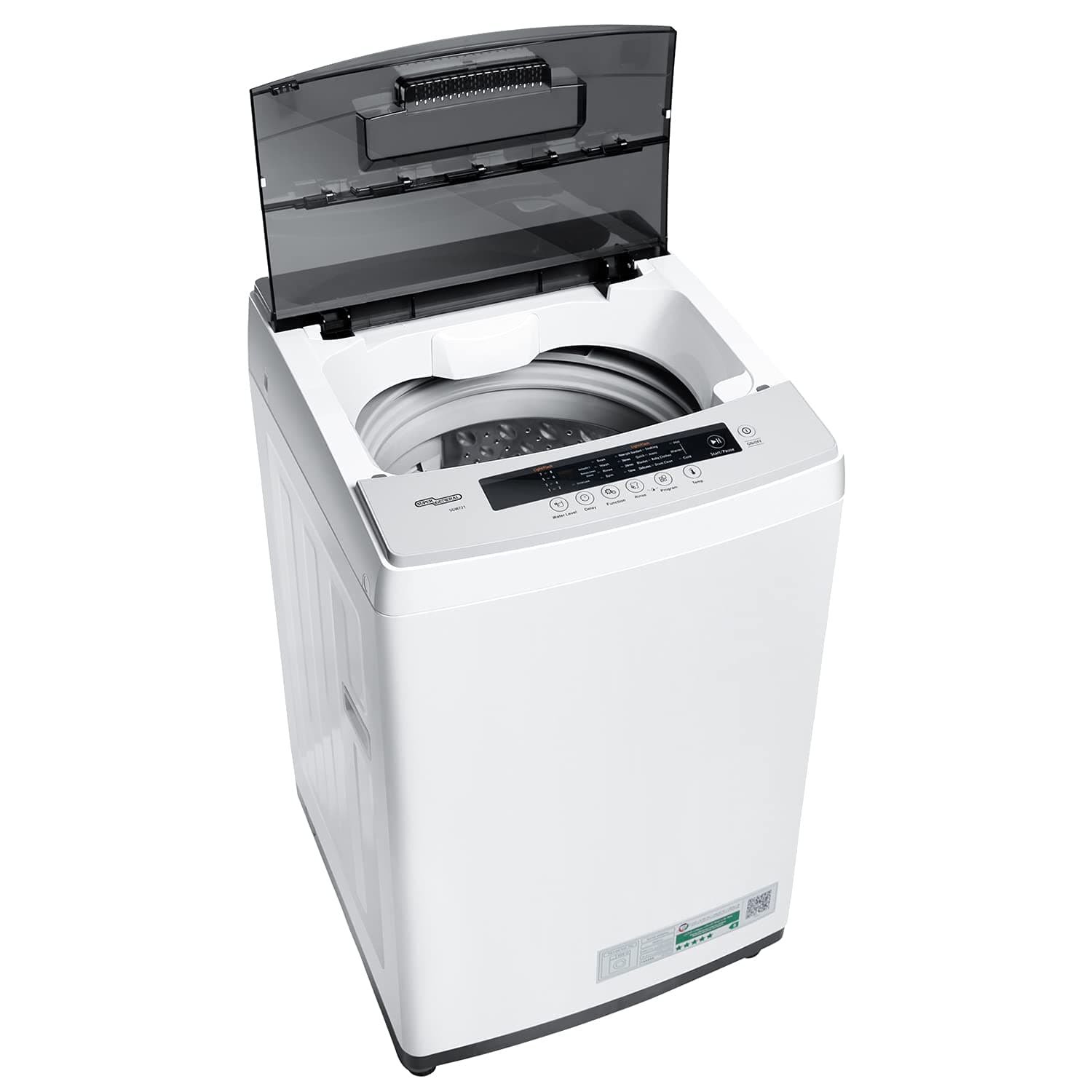 Super General 7 Kg Fully Automatic Top Loading Washing Machine SGW721, 8 Programs, 680 RPM, Efficient Top Load Washer with Child Lock, Delay Start, Extra rinse, LED Display, 62.5x63.5x102cm(WxDxH)